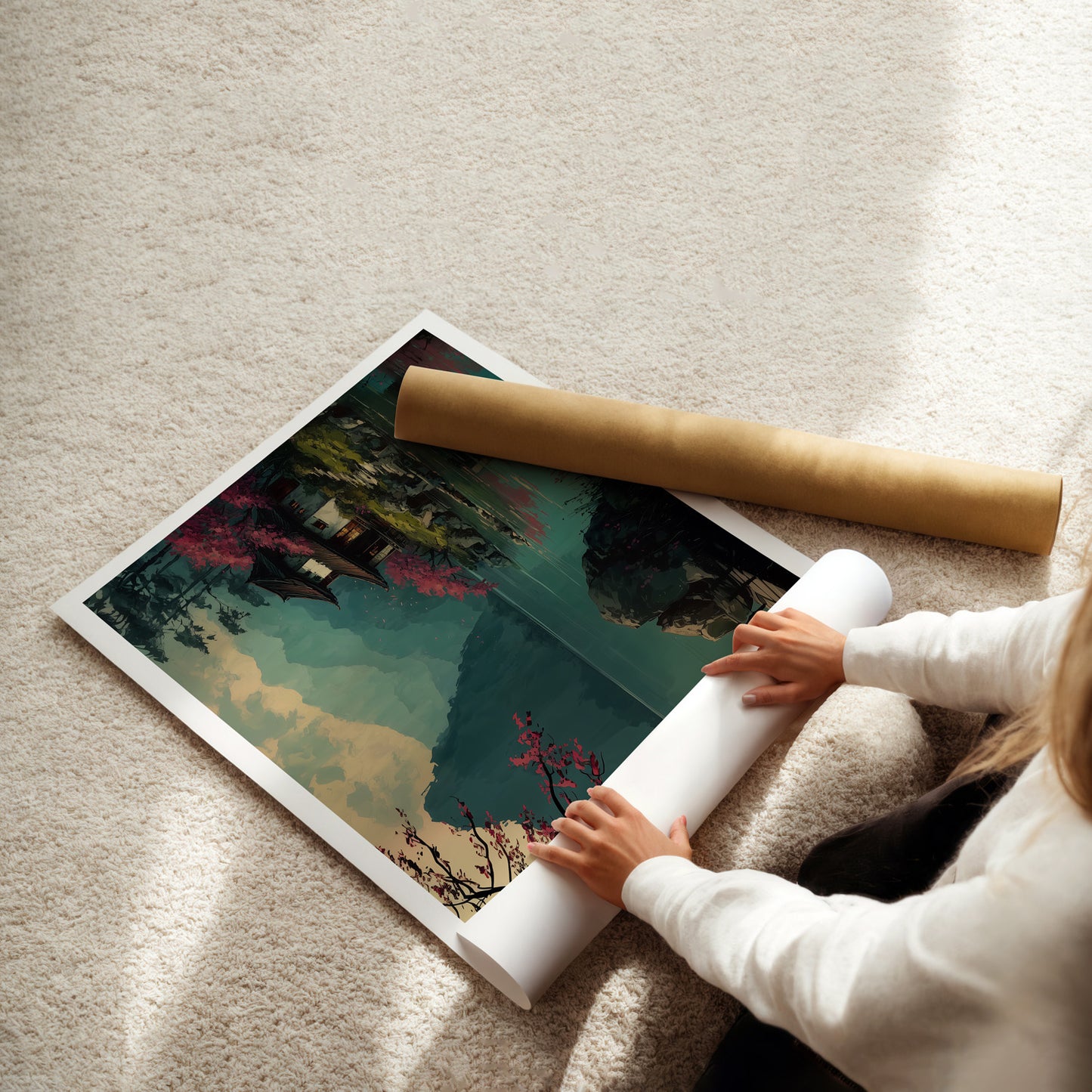 MYSTBIT ART | Sanctuary in Spring Art Print Wall Art