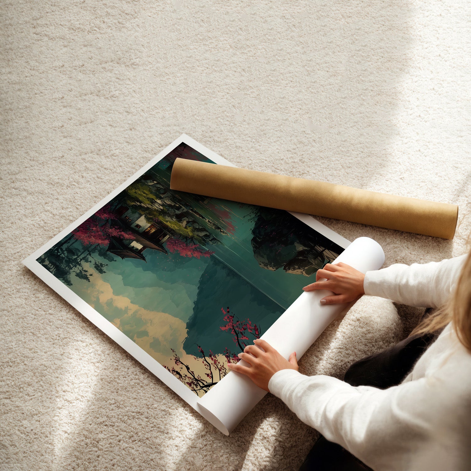 MYSTBIT ART | Sanctuary in Spring Art Print Wall Art