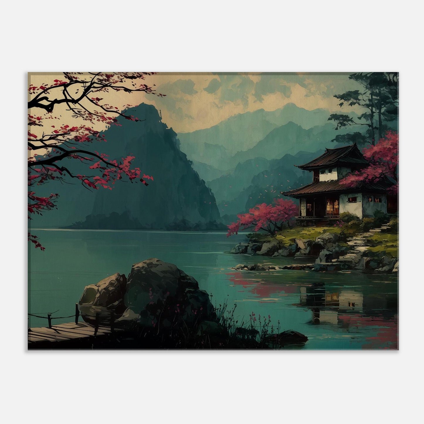MYSTBIT ART | Sanctuary in Spring Canvas Print Wall Art