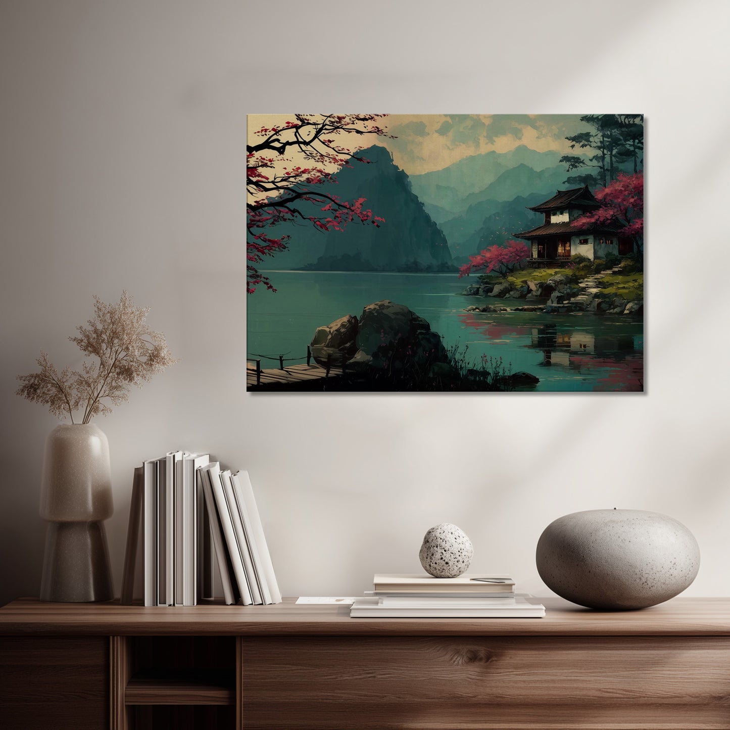 MYSTBIT ART | Sanctuary in Spring Canvas Print Wall Art