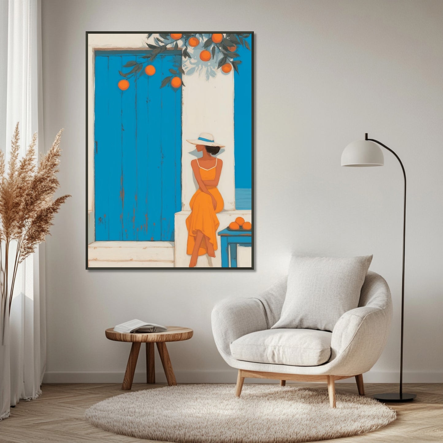 MYSTBIT ART | Santorini Stillness Art Print Wall Art