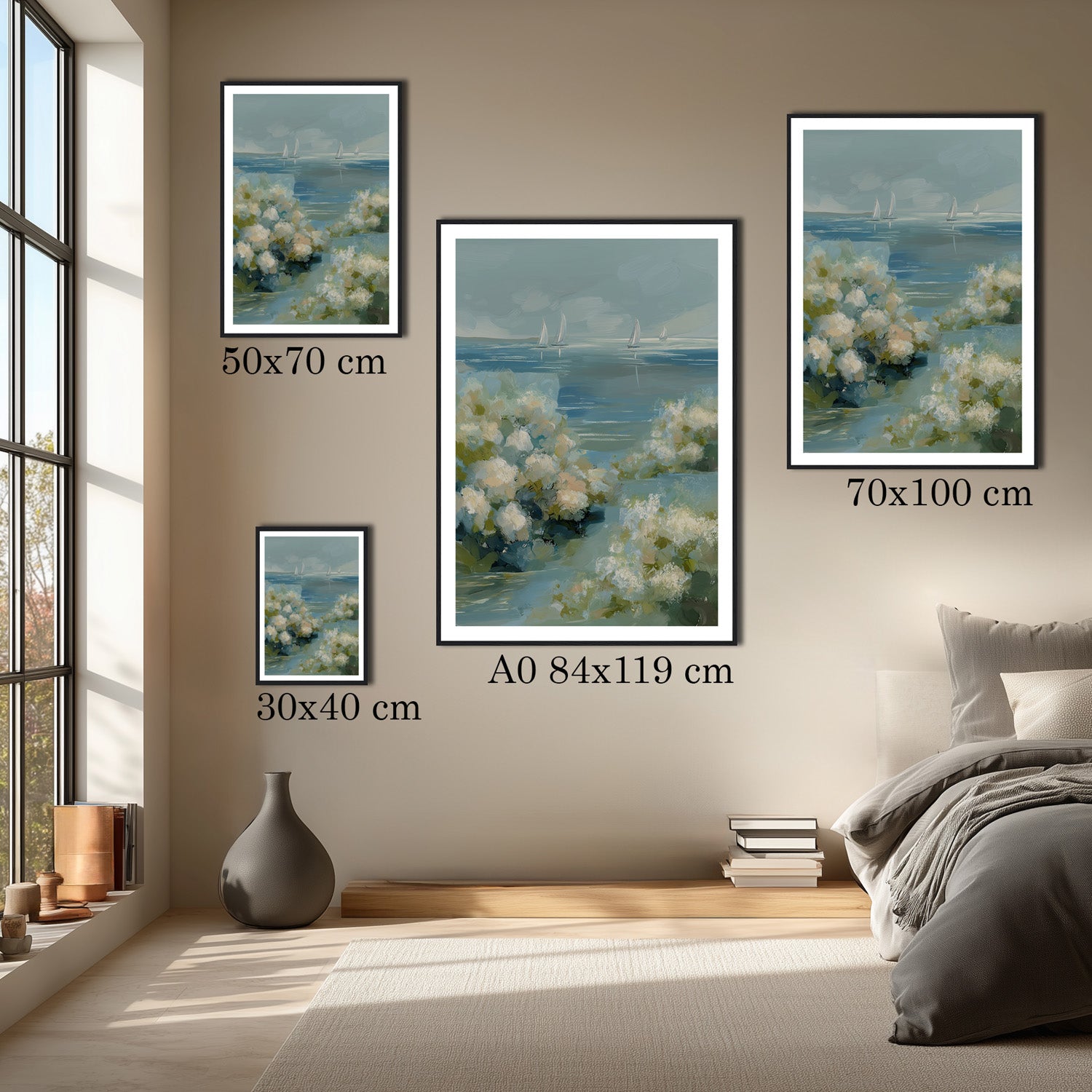 MYSTBIT ART | Sea and Petals Art Print Wall Art
