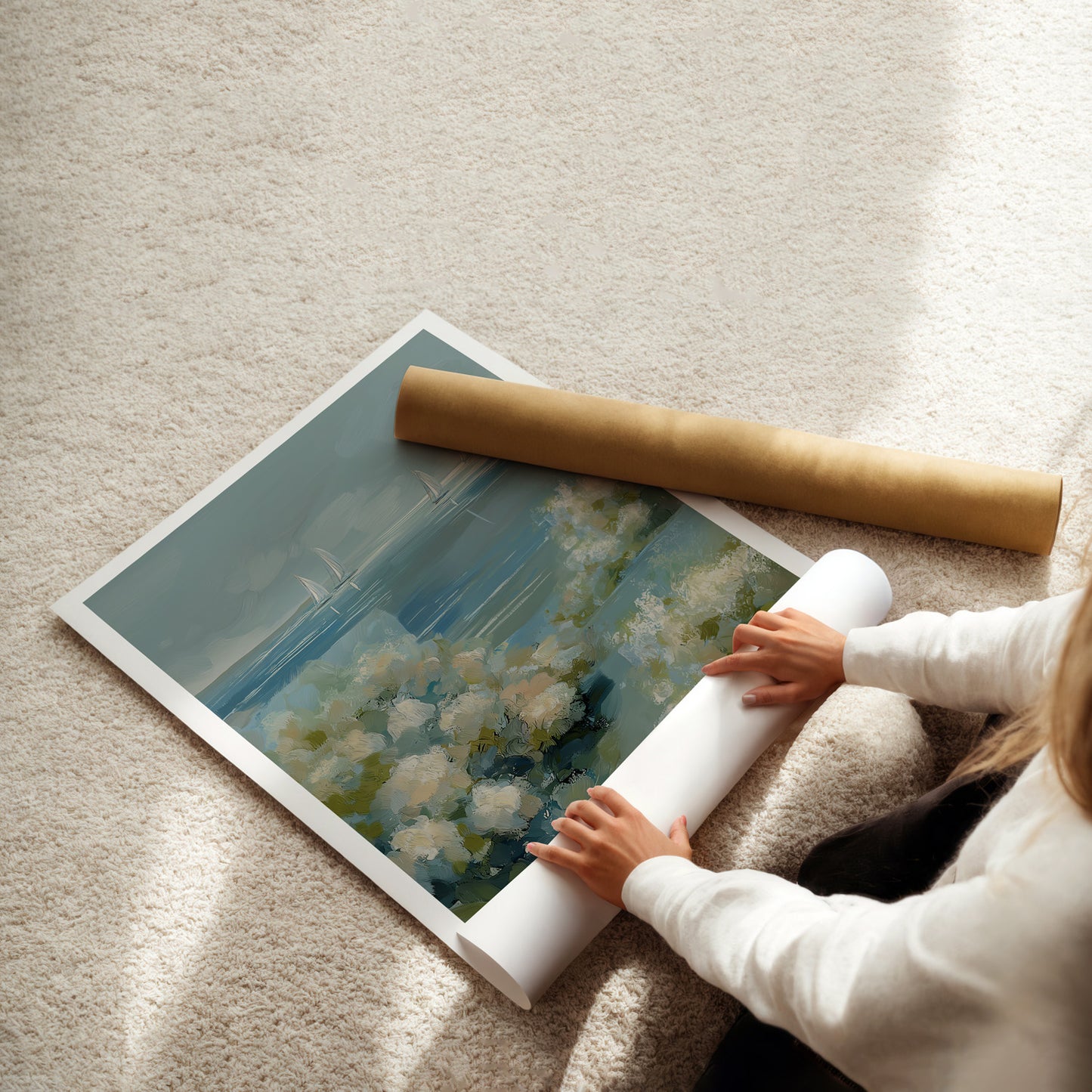 MYSTBIT ART | Sea and Petals Art Print Wall Art
