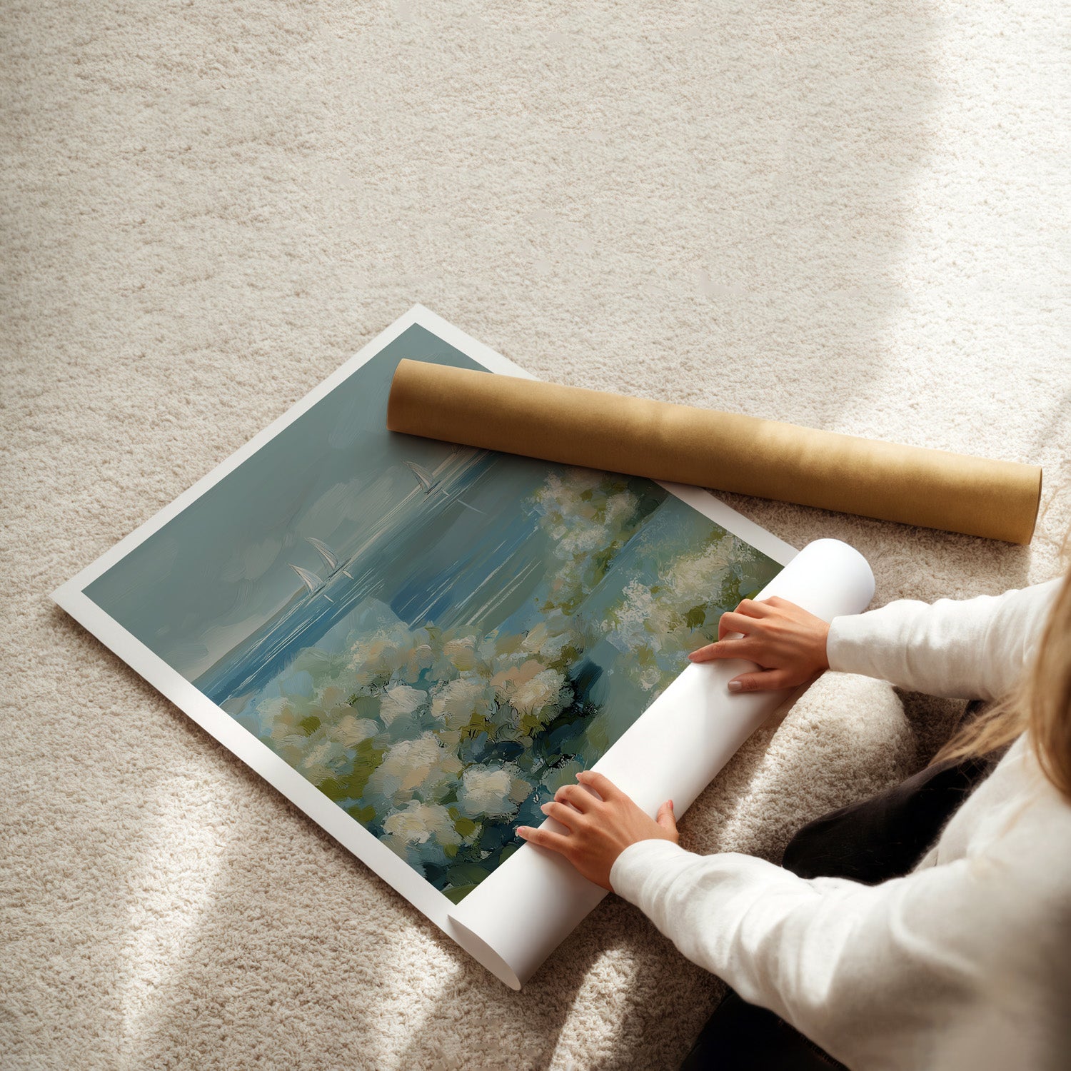 MYSTBIT ART | Sea and Petals Art Print Wall Art