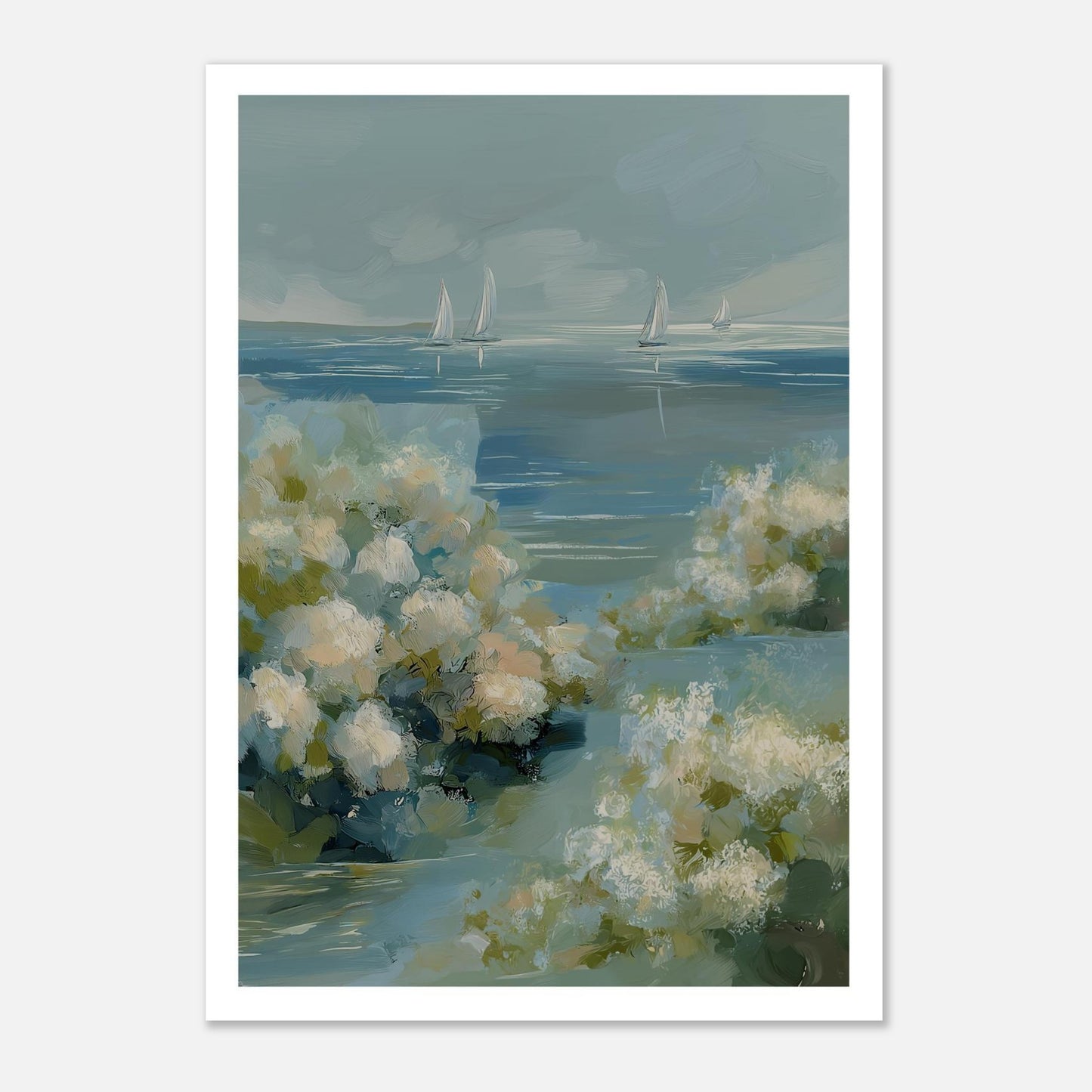 MYSTBIT ART | Sea and Petals Art Print Wall Art