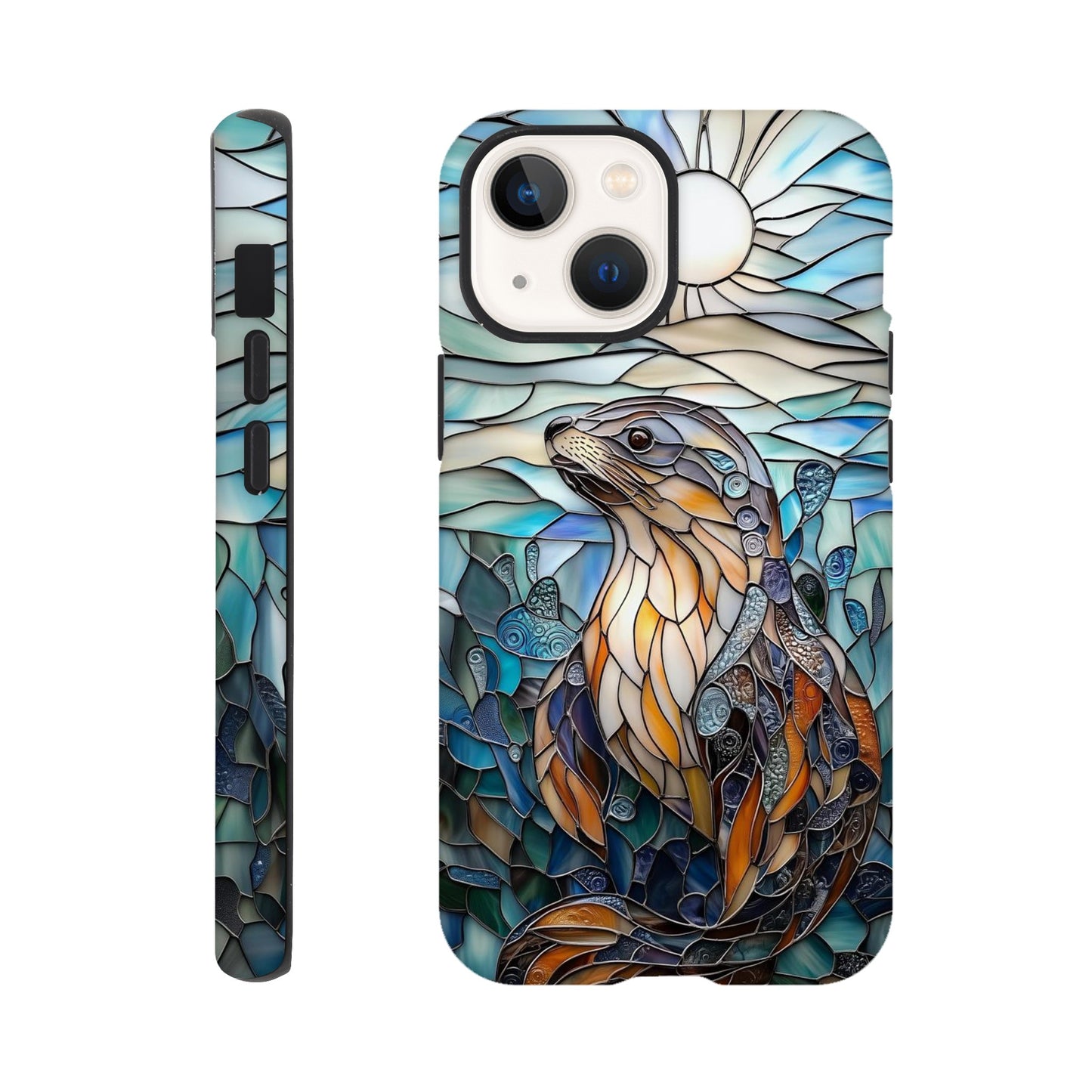 MYSTBIT ART | Seal Glass Mosaic iPhone Case-MYSTBIT ART