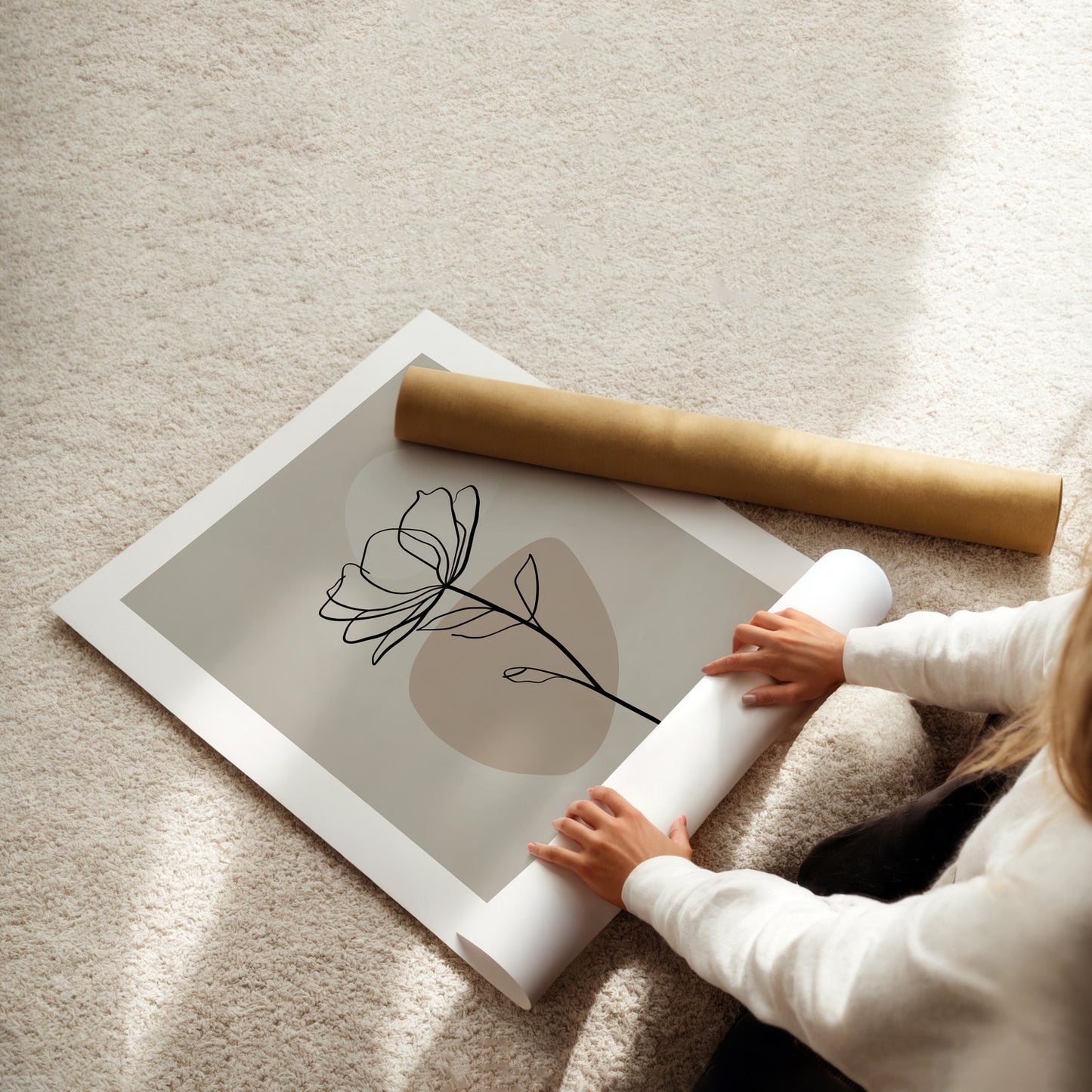 MYSTBIT ART | Silent Flower Art Print Wall Art