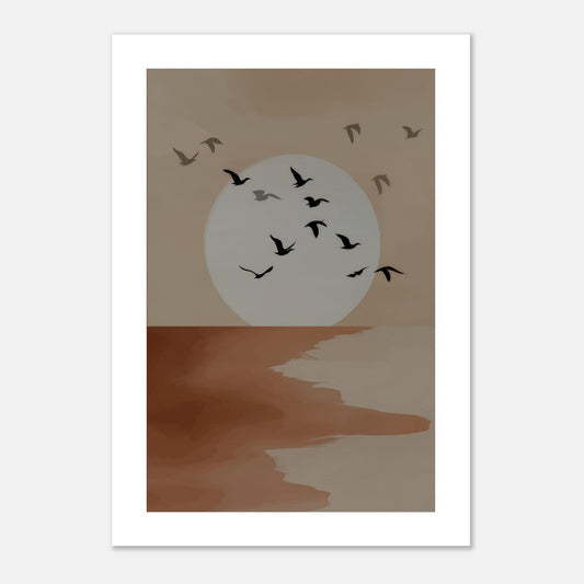 MYSTBIT ART | Silent Shore Art Print Wall Art