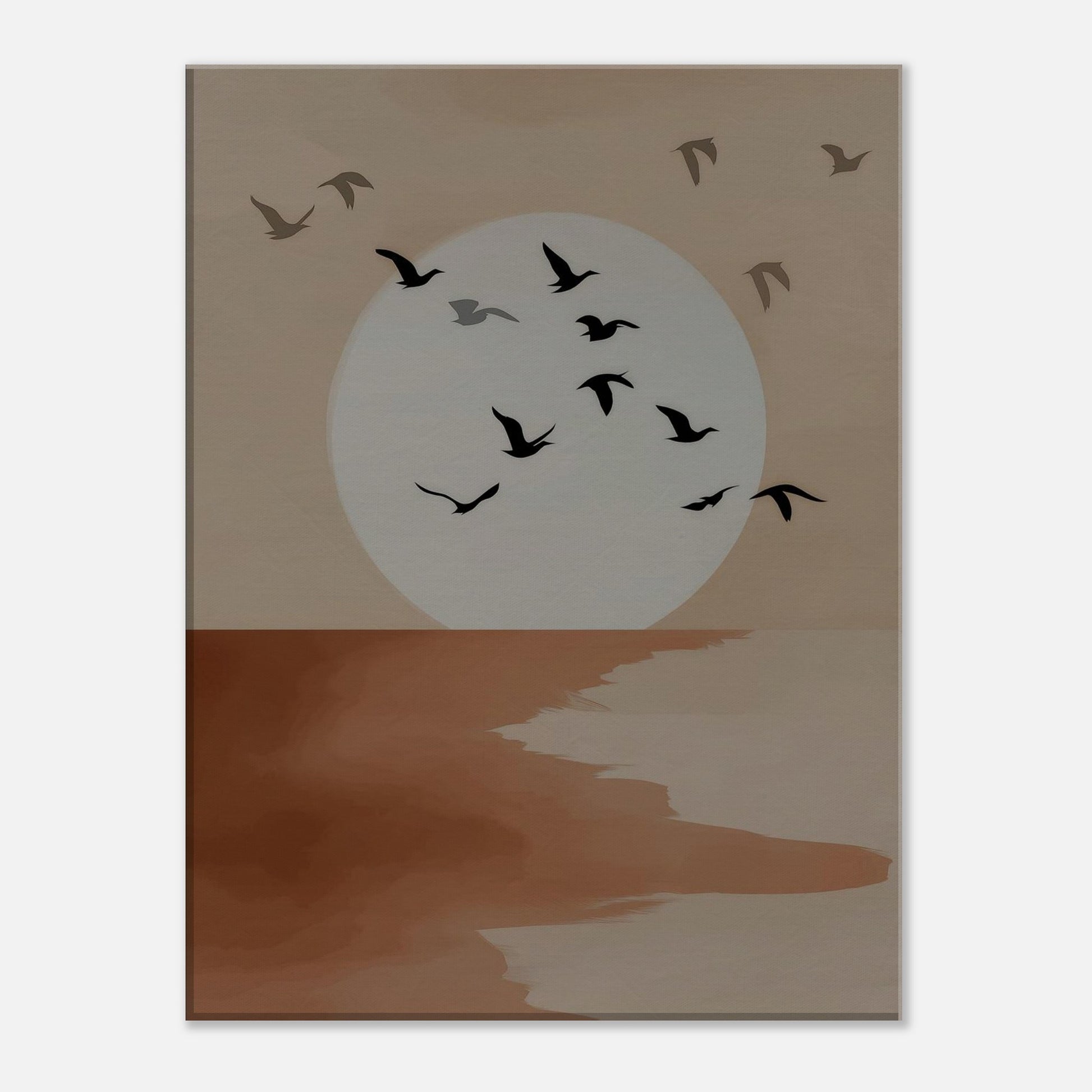MYSTBIT ART | Silent Shore Canvas Print Wall Art