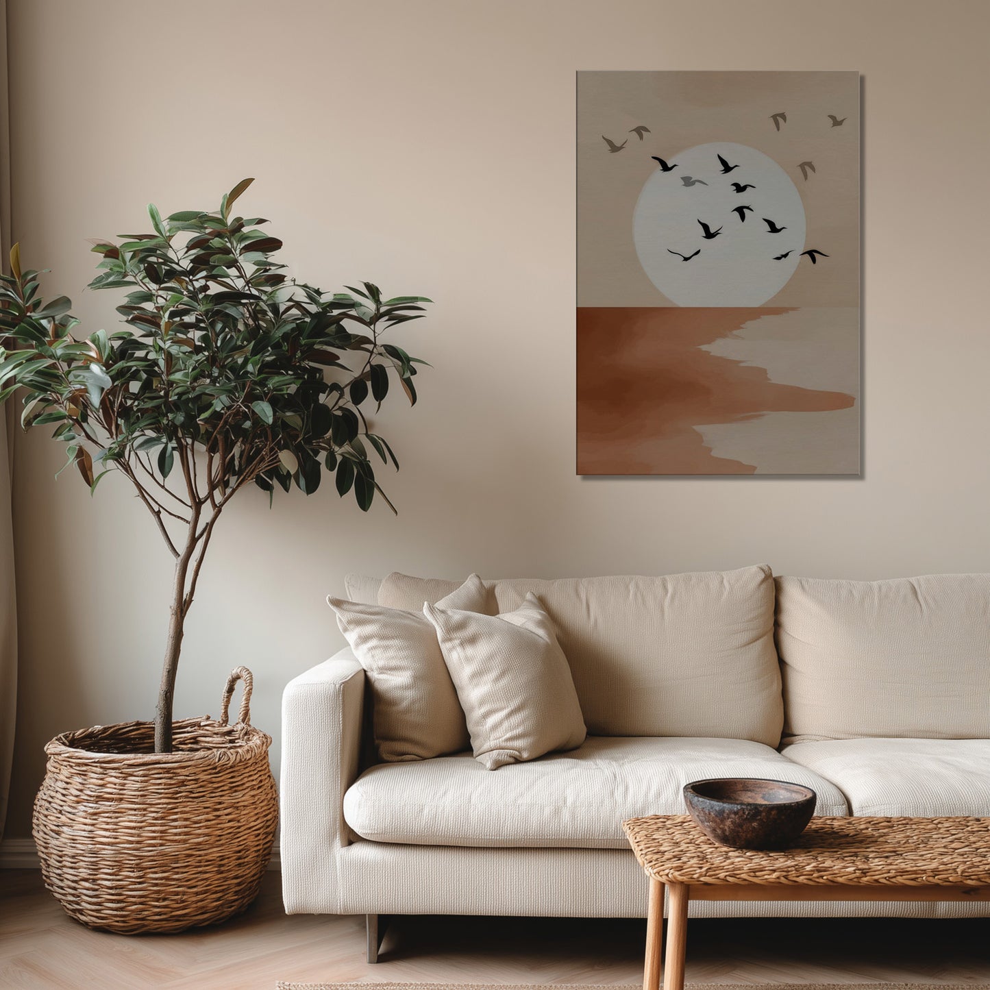 MYSTBIT ART | Silent Shore Canvas Print Wall Art