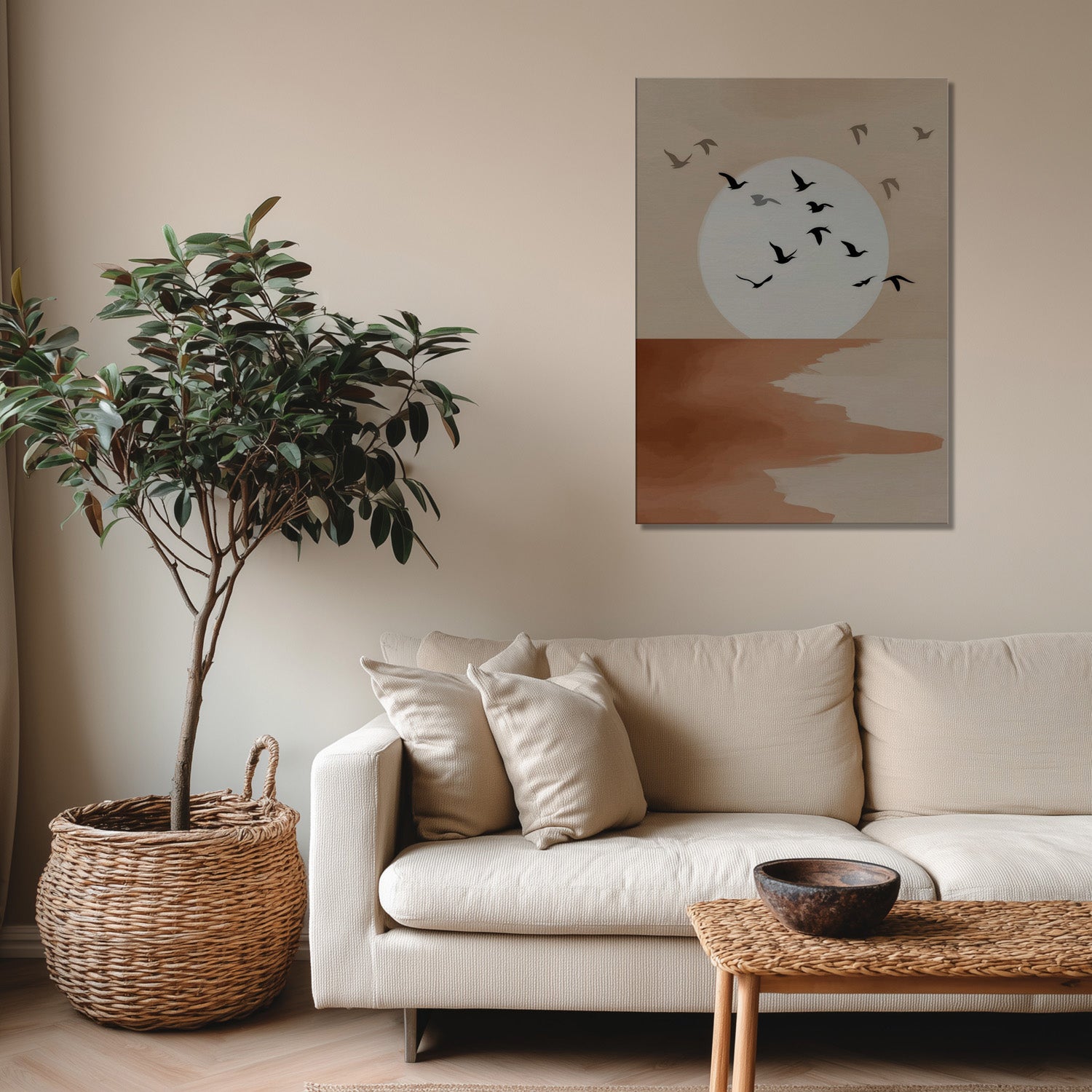 MYSTBIT ART | Silent Shore Canvas Print Wall Art