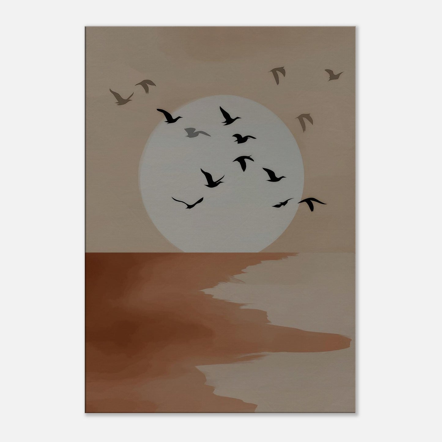 MYSTBIT ART | Silent Shore Canvas Print Wall Art