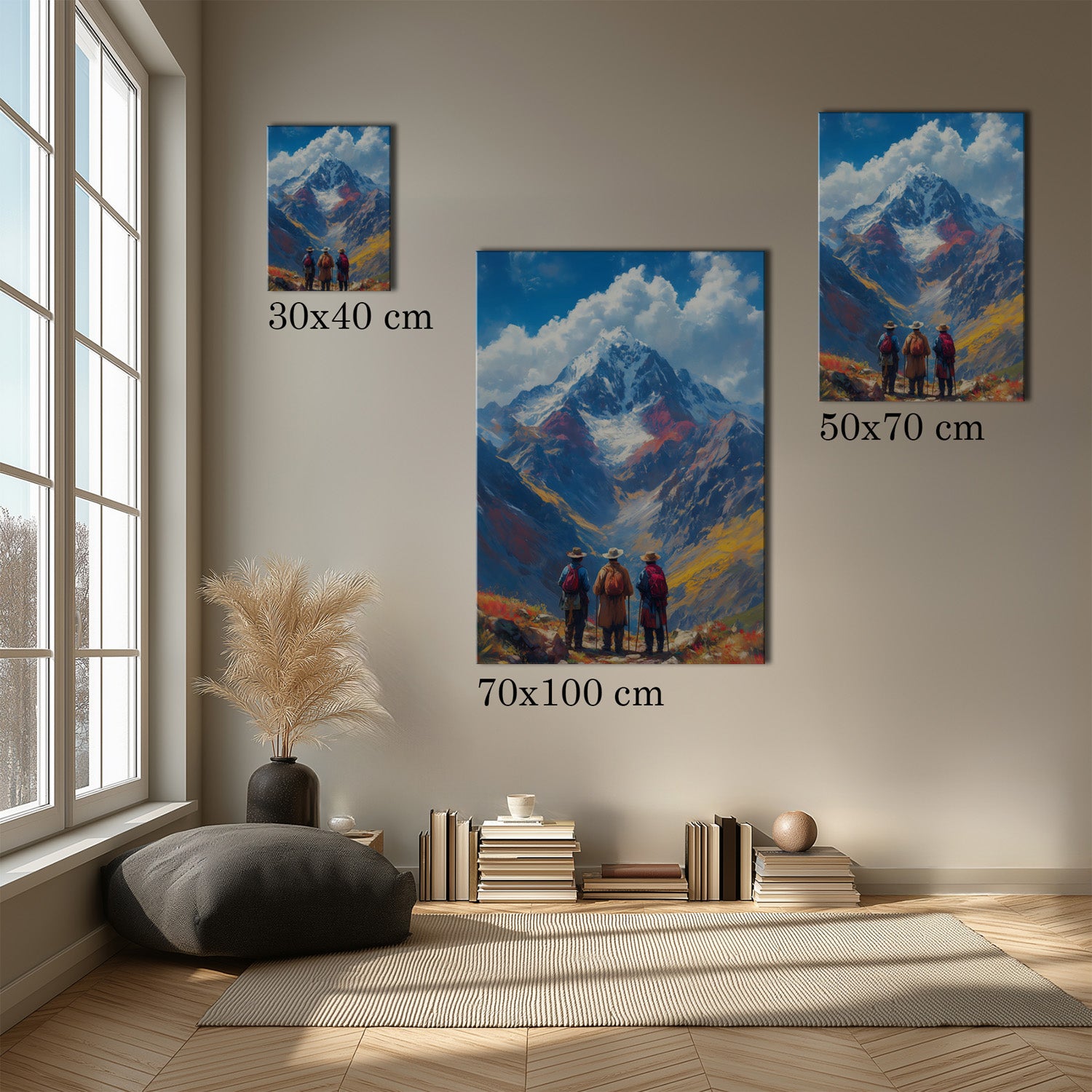 MYSTBIT ART | Skyward Journey Canvas Print Wall Art