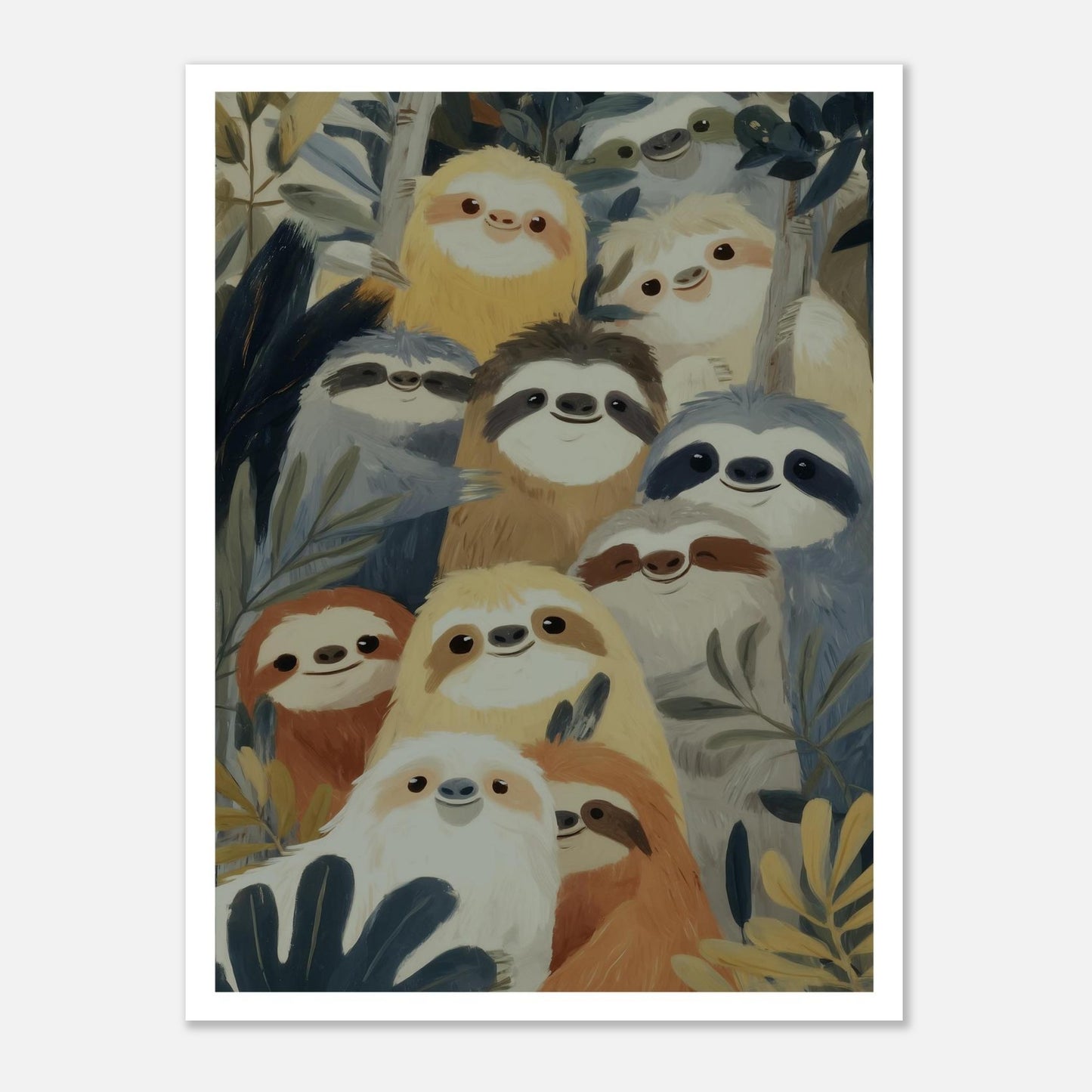 MYSTBIT ART | Slow Jungle Smiles Art Print Wall Art