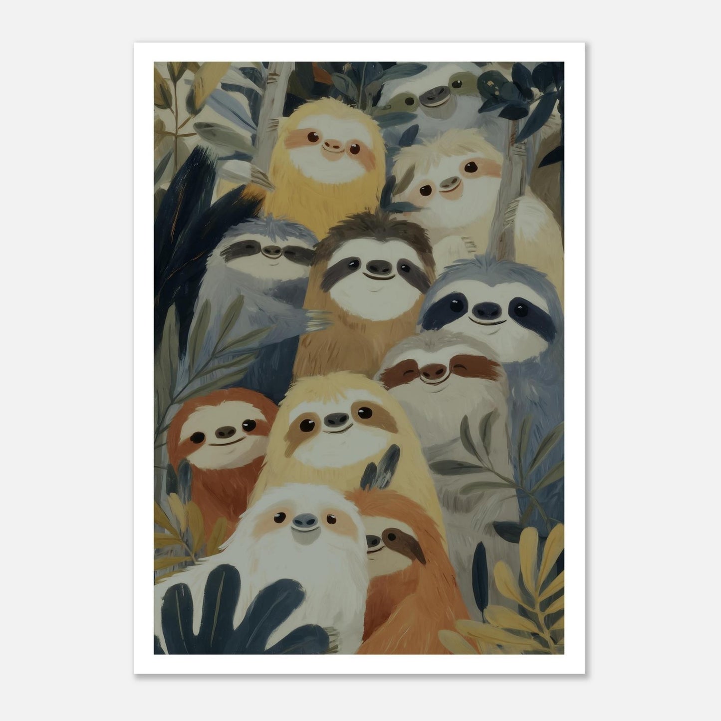 MYSTBIT ART | Slow Jungle Smiles Art Print Wall Art