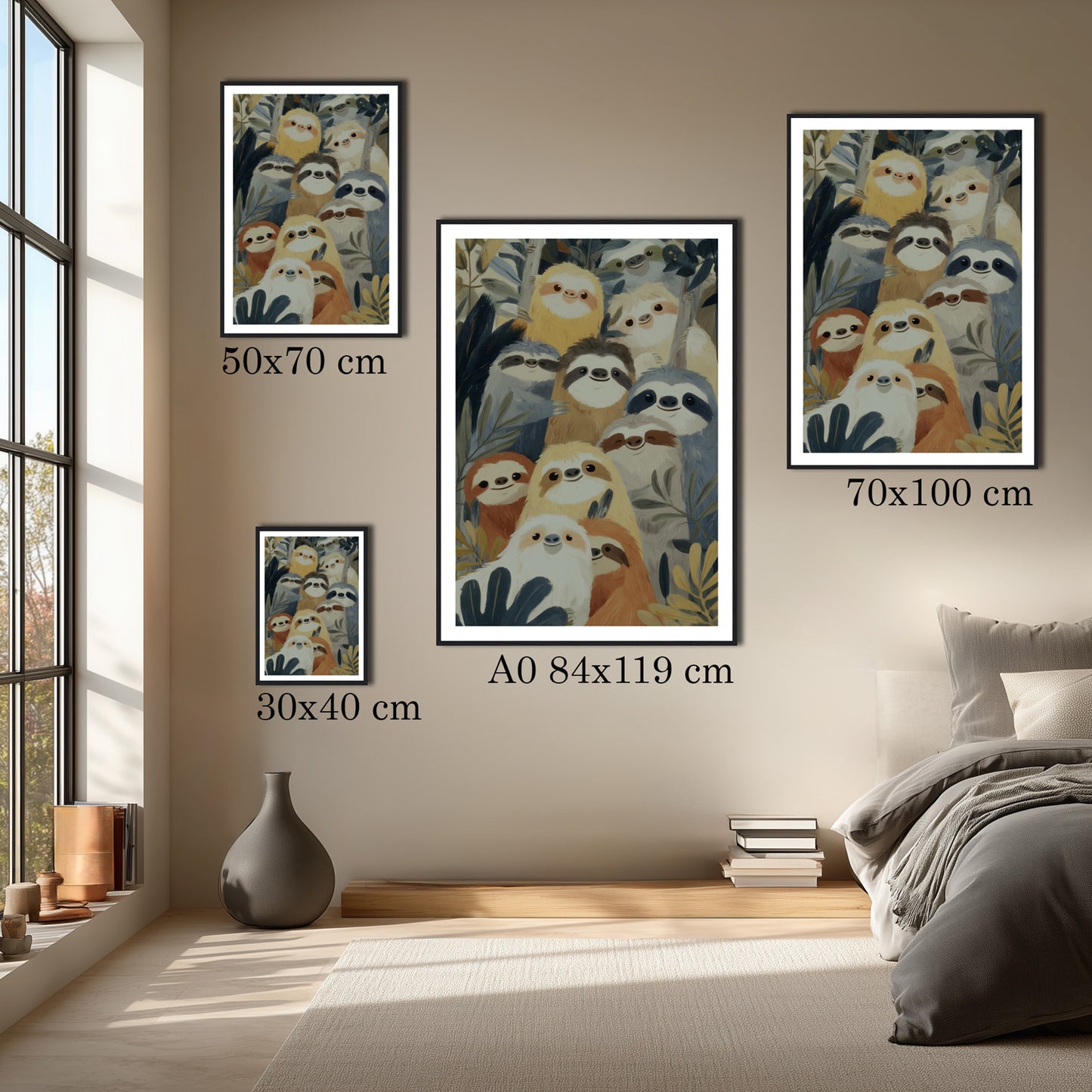 MYSTBIT ART | Slow Jungle Smiles Art Print Wall Art