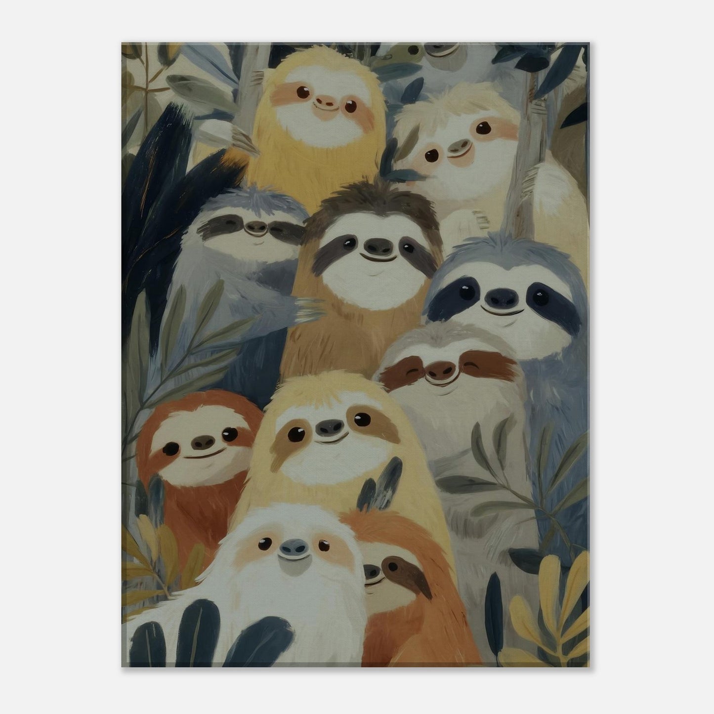 MYSTBIT ART | Slow Jungle Smiles Canvas Print Wall Art