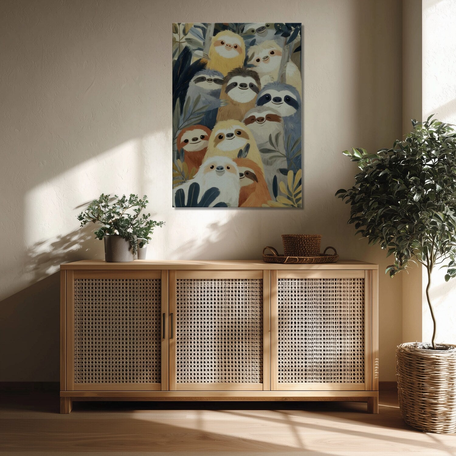 MYSTBIT ART | Slow Jungle Smiles Canvas Print Wall Art