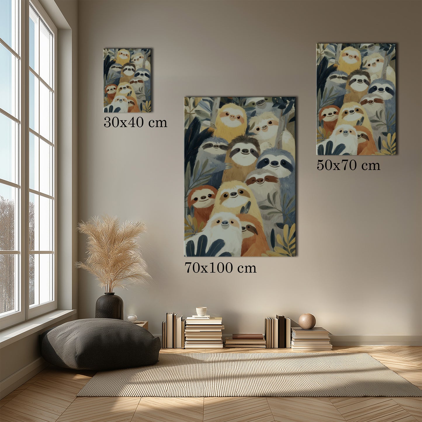 MYSTBIT ART | Slow Jungle Smiles Canvas Print Wall Art