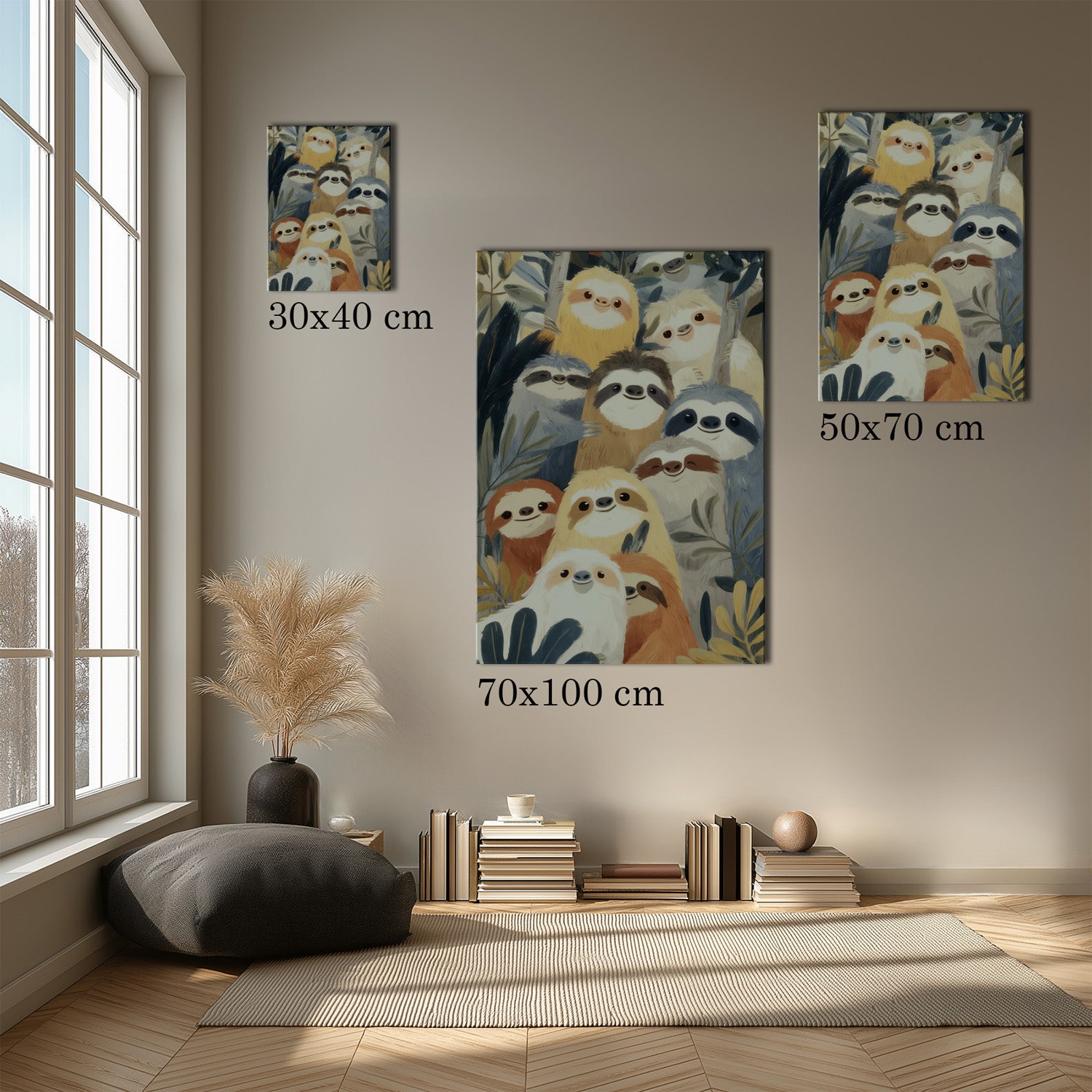 MYSTBIT ART | Slow Jungle Smiles Canvas Print Wall Art