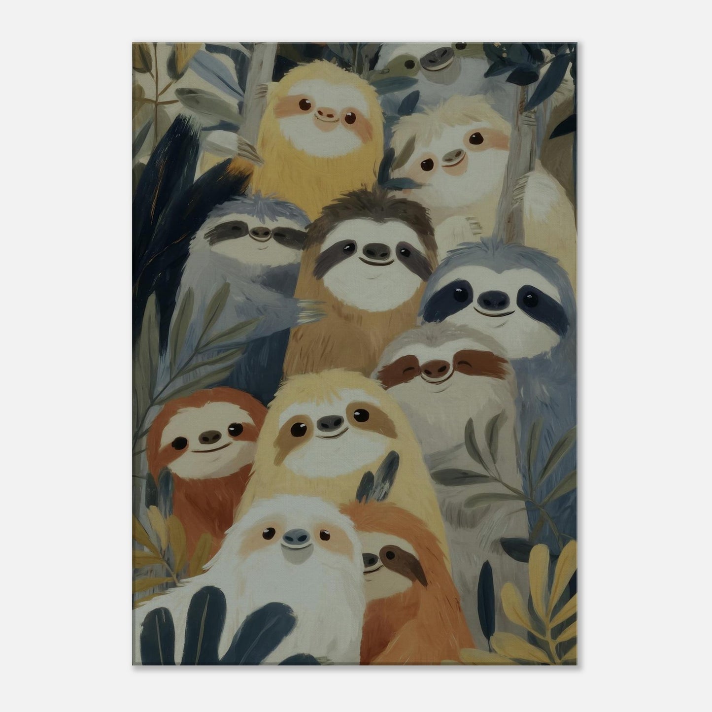 MYSTBIT ART | Slow Jungle Smiles Canvas Print Wall Art
