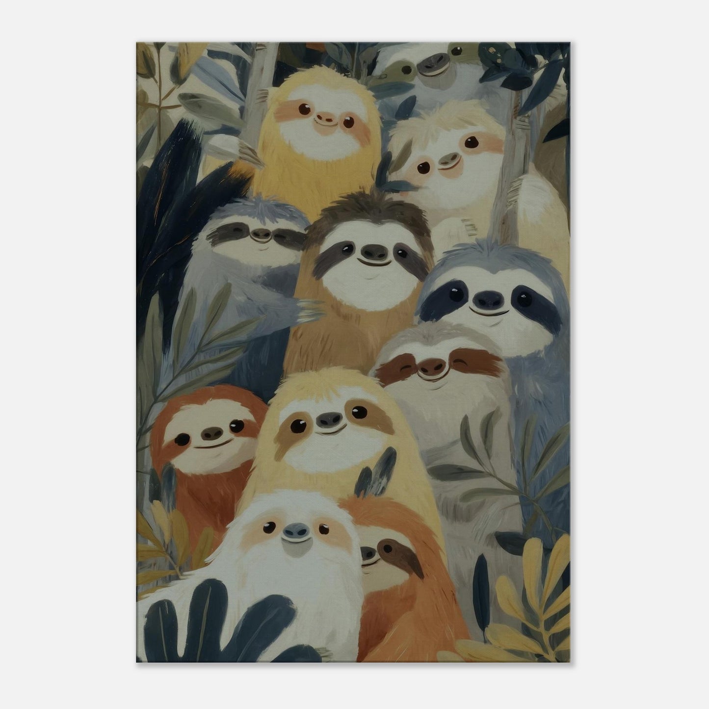 MYSTBIT ART | Slow Jungle Smiles Canvas Print Wall Art