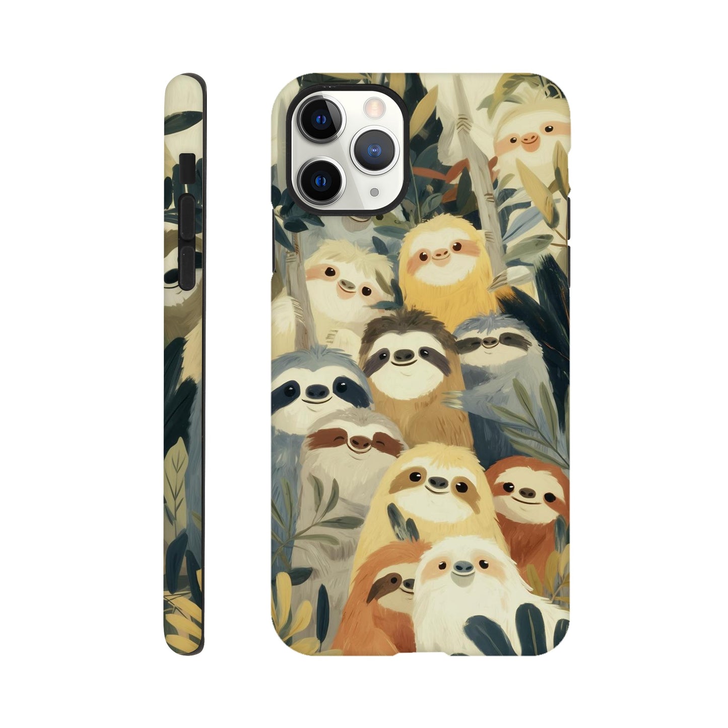 MYSTBIT ART | Slow Jungle Smiles iPhone Case-MYSTBIT ART