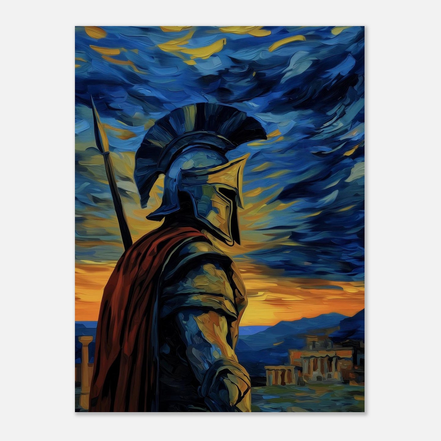 MYSTBIT ART | Spartan Gatekeeper Art Print Wall Art