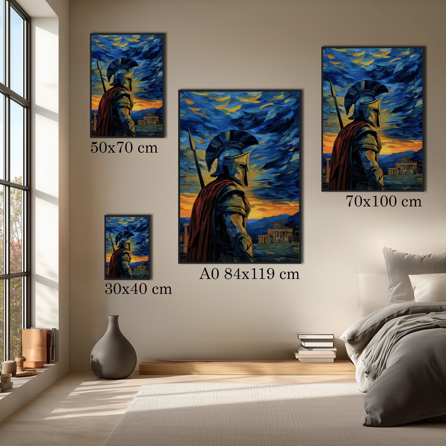 MYSTBIT ART | Spartan Gatekeeper Art Print Wall Art