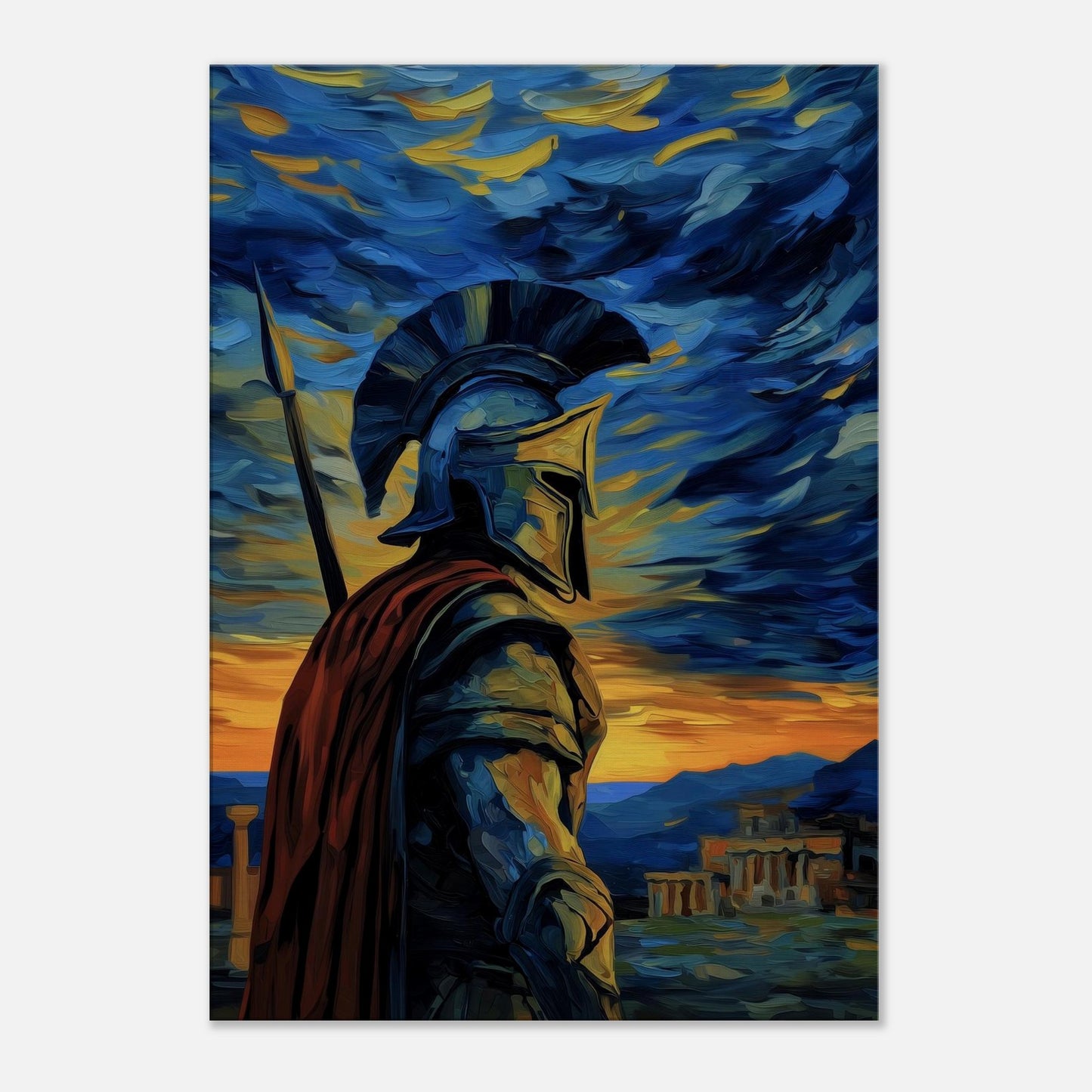 MYSTBIT ART | Spartan Gatekeeper Canvas Print Wall Art