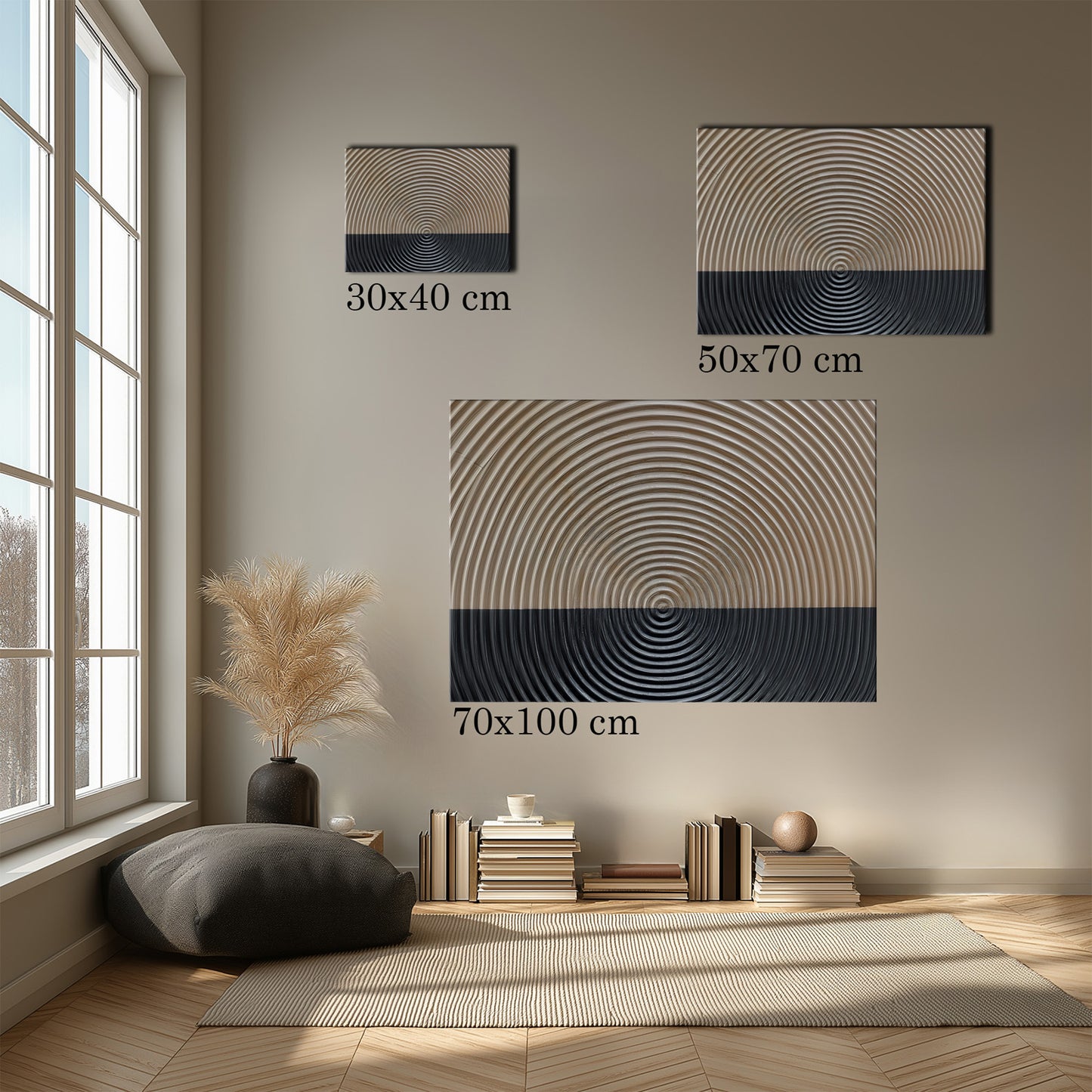 MYSTBIT ART | Split Horizon Canvas Print Wall Art