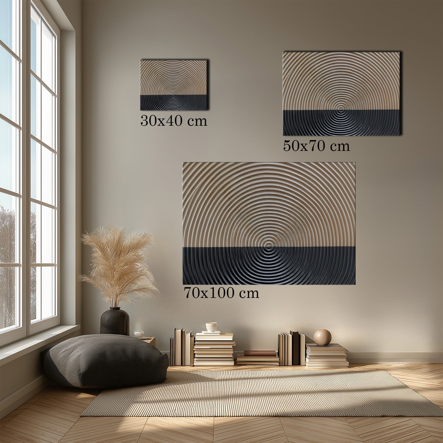 MYSTBIT ART | Split Horizon Canvas Print Wall Art