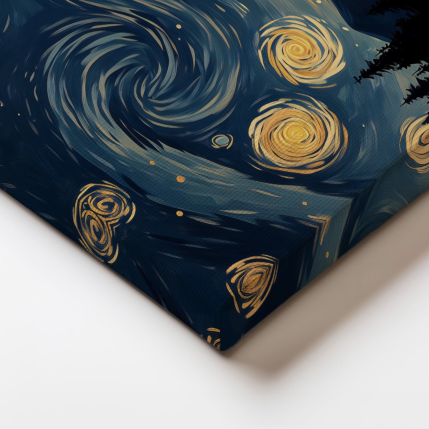 MYSTBIT ART | Starry Bear Night Canvas Print Wall Art