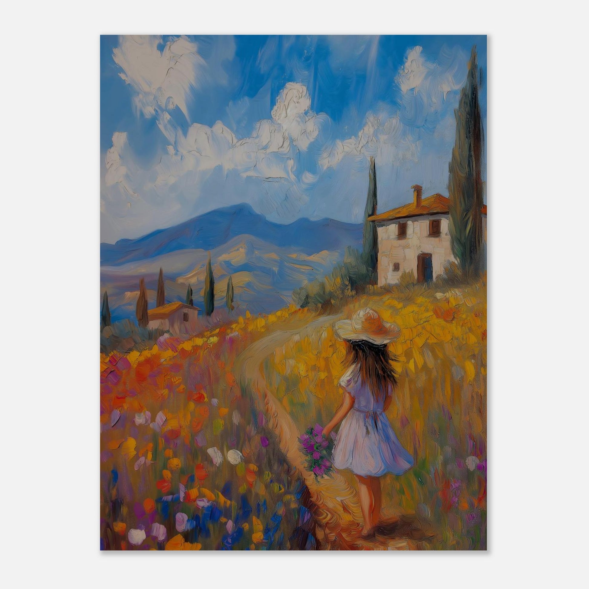 MYSTBIT ART | Summer in Tuscany Art Print Wall Art