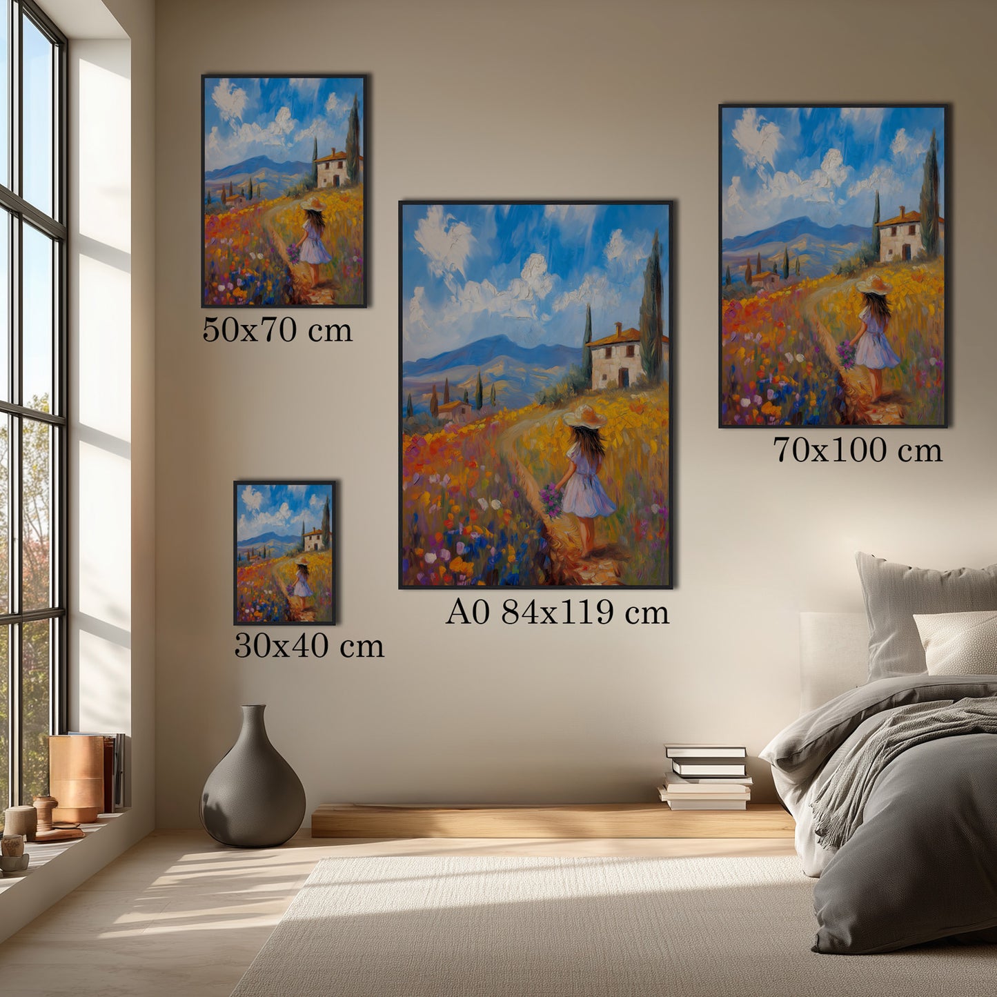 MYSTBIT ART | Summer in Tuscany Art Print Wall Art