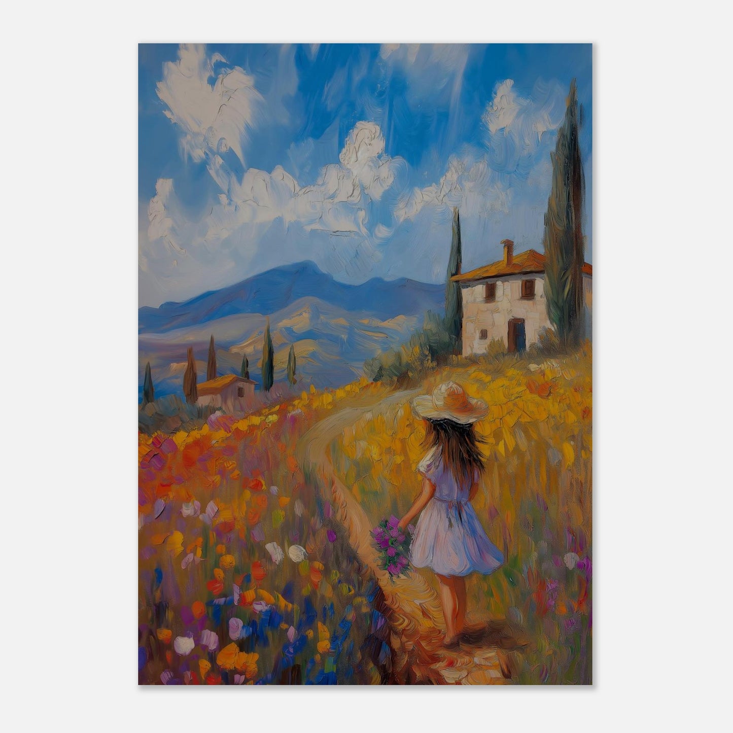 MYSTBIT ART | Summer in Tuscany Art Print Wall Art
