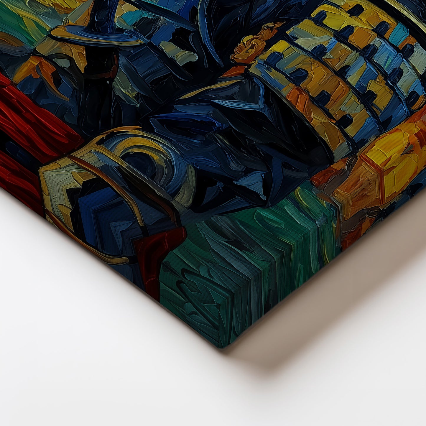 MYSTBIT ART | Sunburst Samurai Canvas Print Wall Art