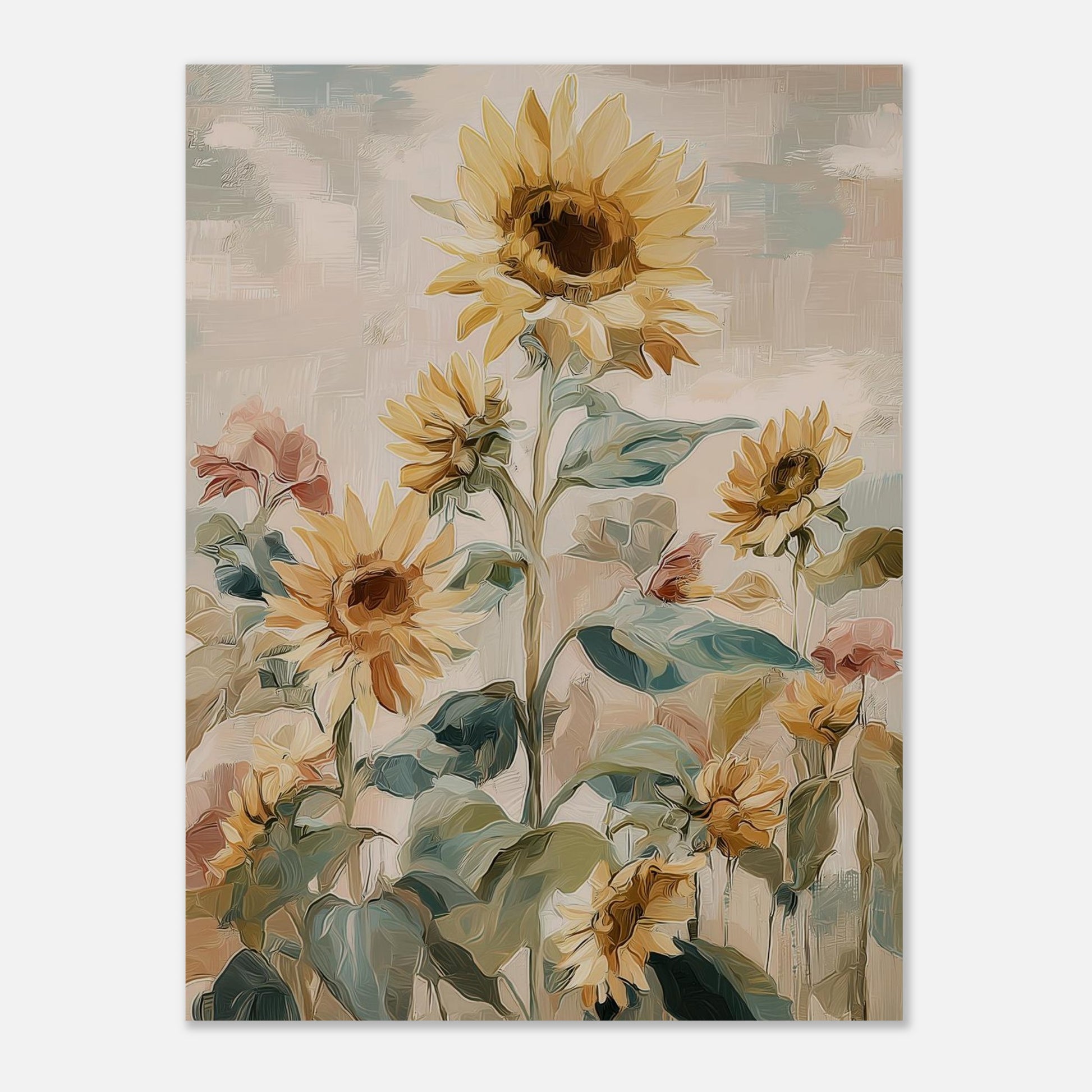 MYSTBIT ART | Sunflower Garden Art Print Wall Art