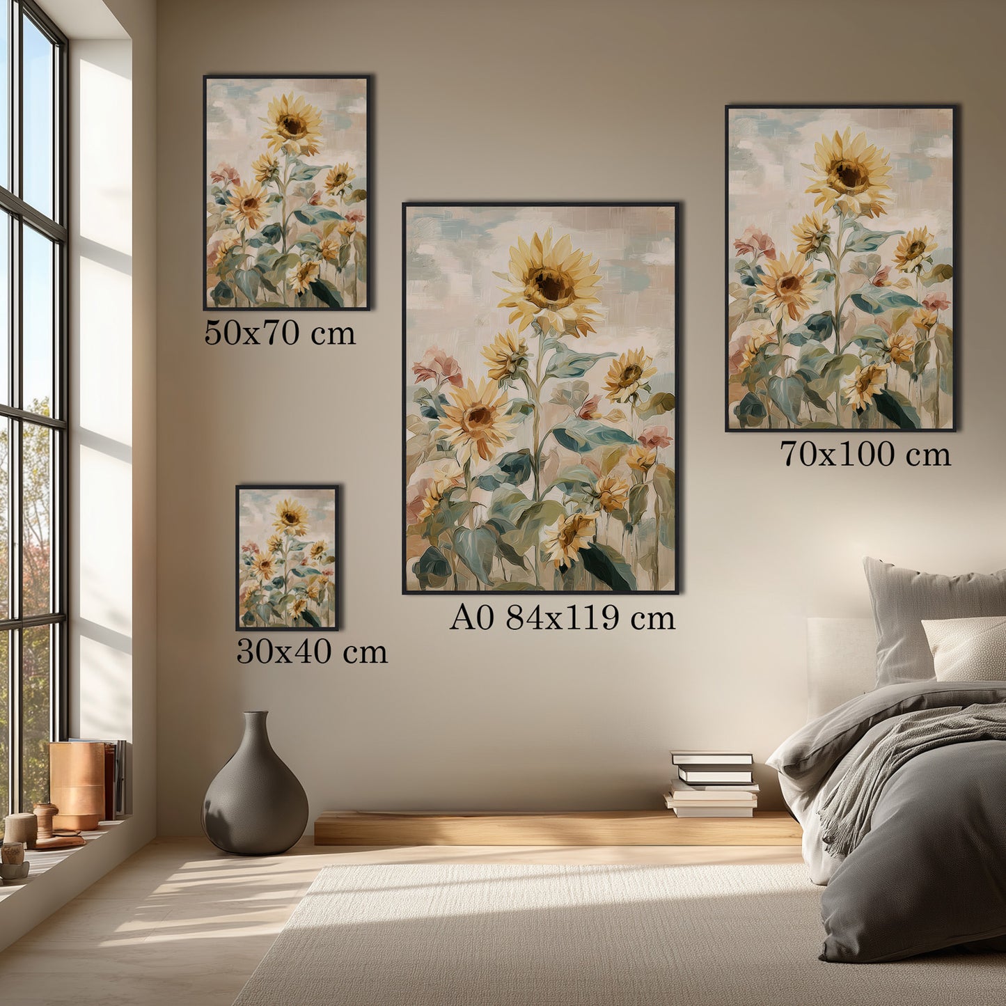 MYSTBIT ART | Sunflower Garden Art Print Wall Art