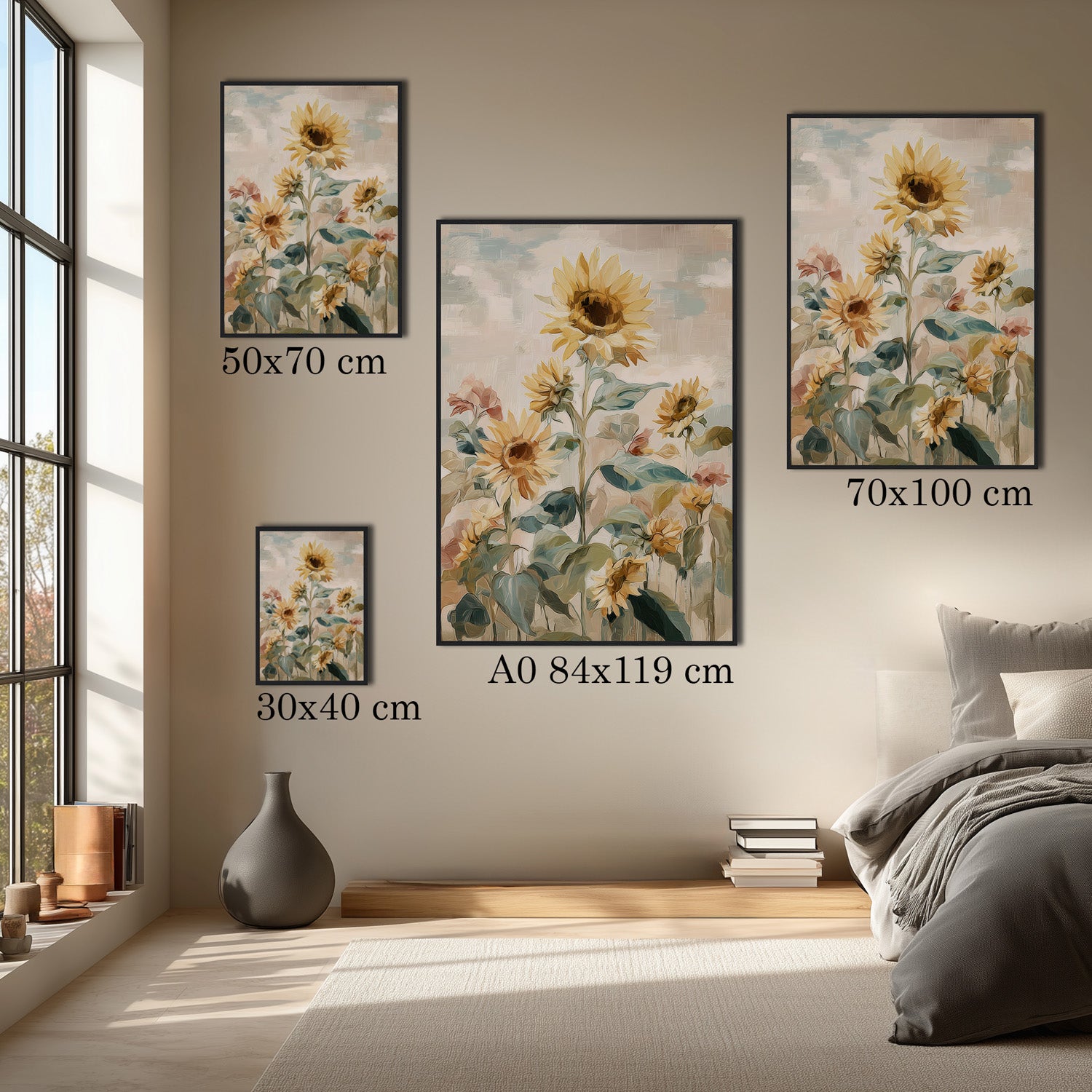 MYSTBIT ART | Sunflower Garden Art Print Wall Art