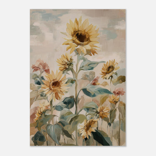 MYSTBIT ART | Sunflower Garden Art Print Wall Art