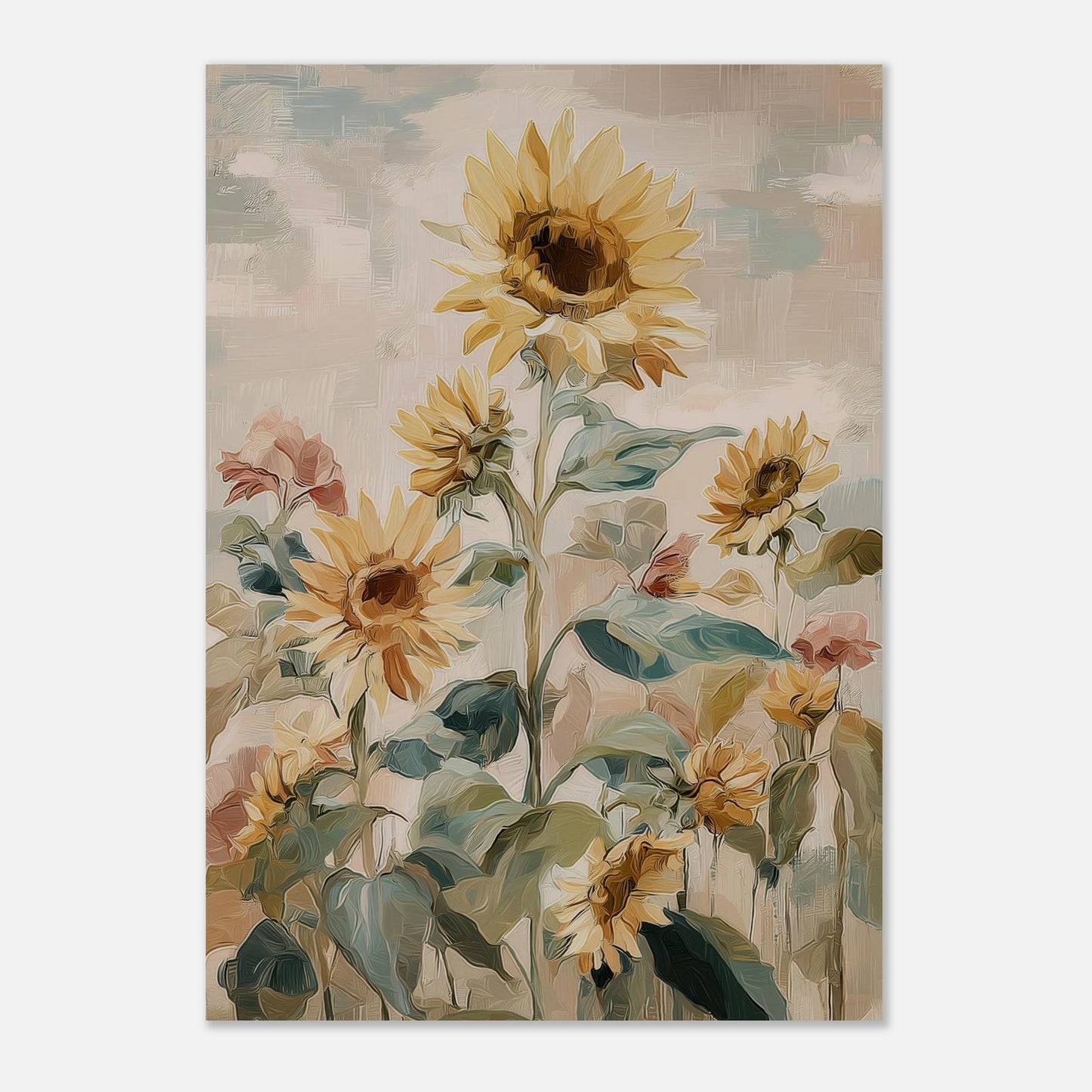 MYSTBIT ART | Sunflower Garden Art Print Wall Art