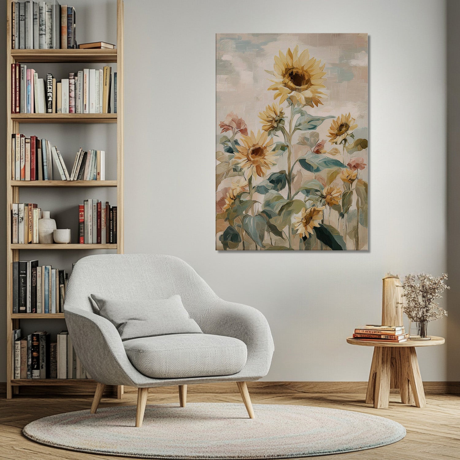 MYSTBIT ART | Sunflower Garden Canvas Print Wall Art
