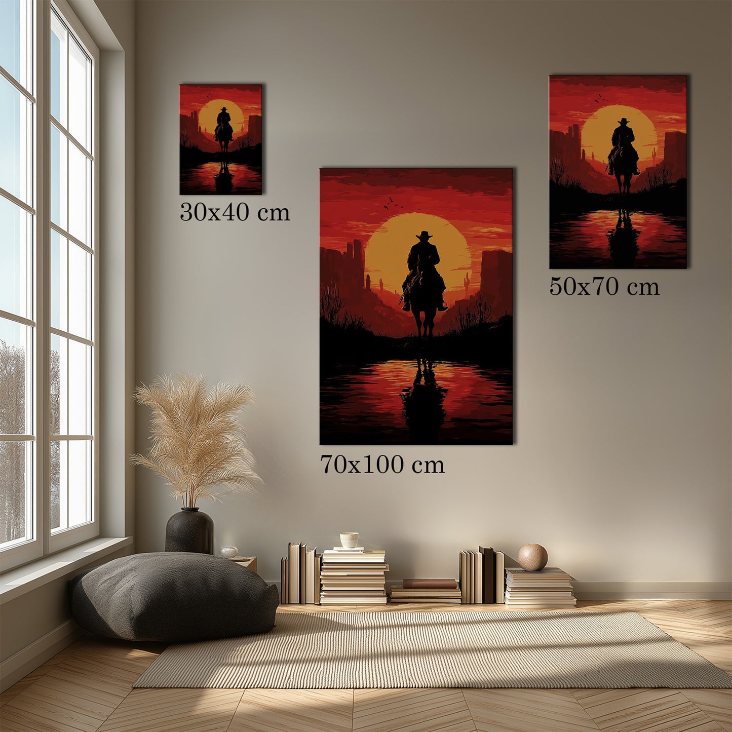 MYSTBIT ART | Sunset Outlaw Canvas Print Wall Art