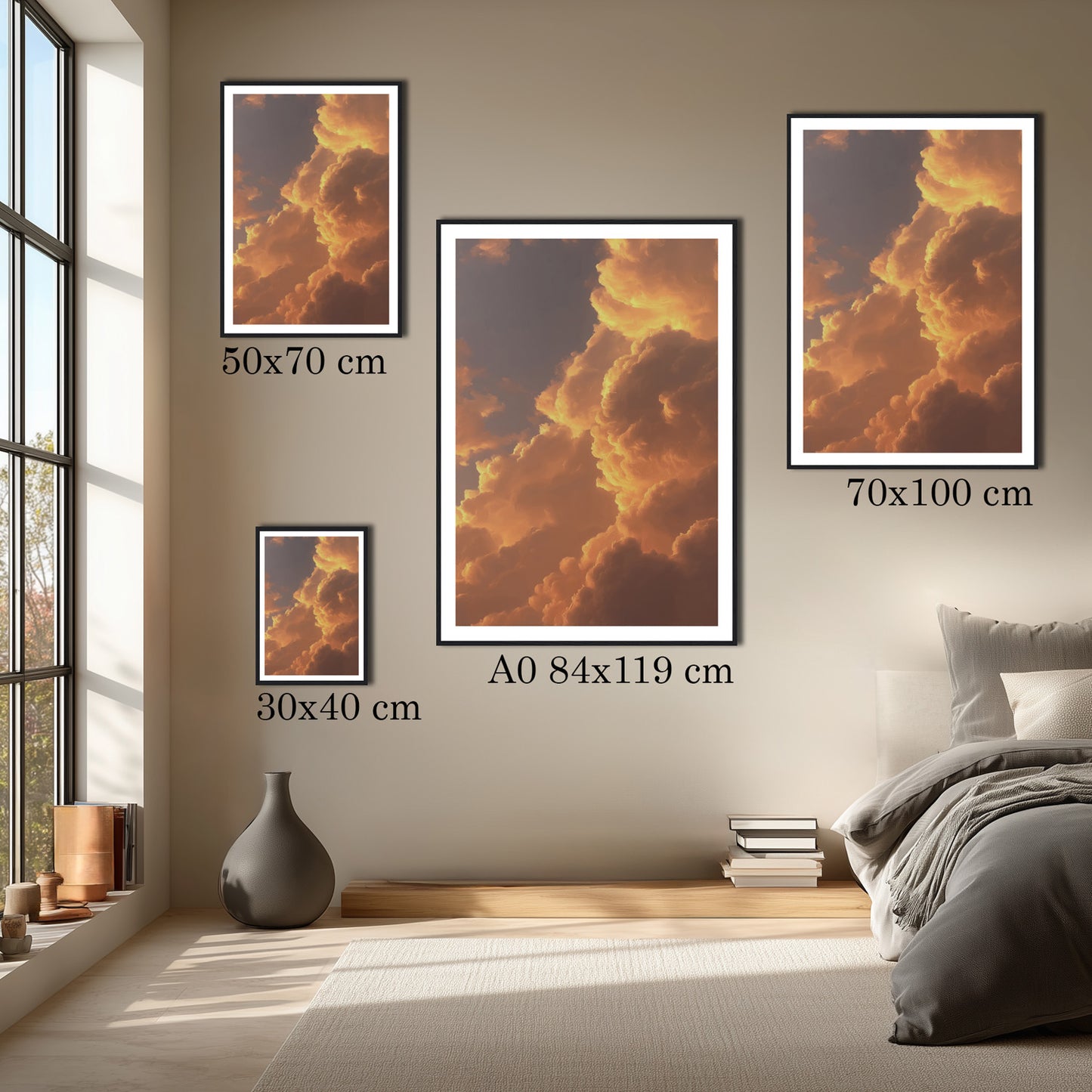 MYSTBIT ART | Sunset in Clouds Art Print Wall Art