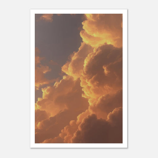 MYSTBIT ART | Sunset in Clouds Art Print Wall Art