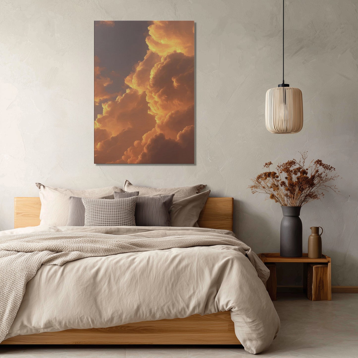 MYSTBIT ART | Sunset in Clouds Canvas Print Wall Art