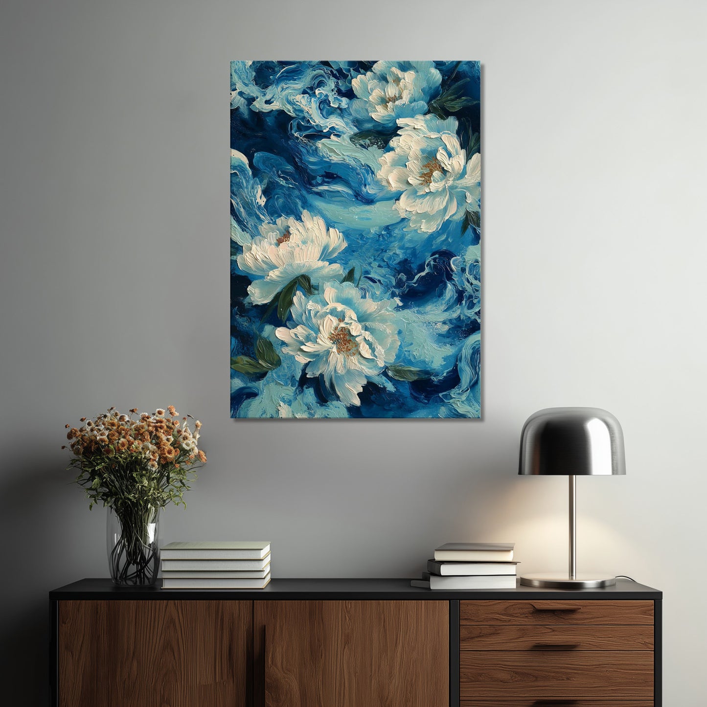MYSTBIT ART | Tides of Bloom Canvas Print Wall Art