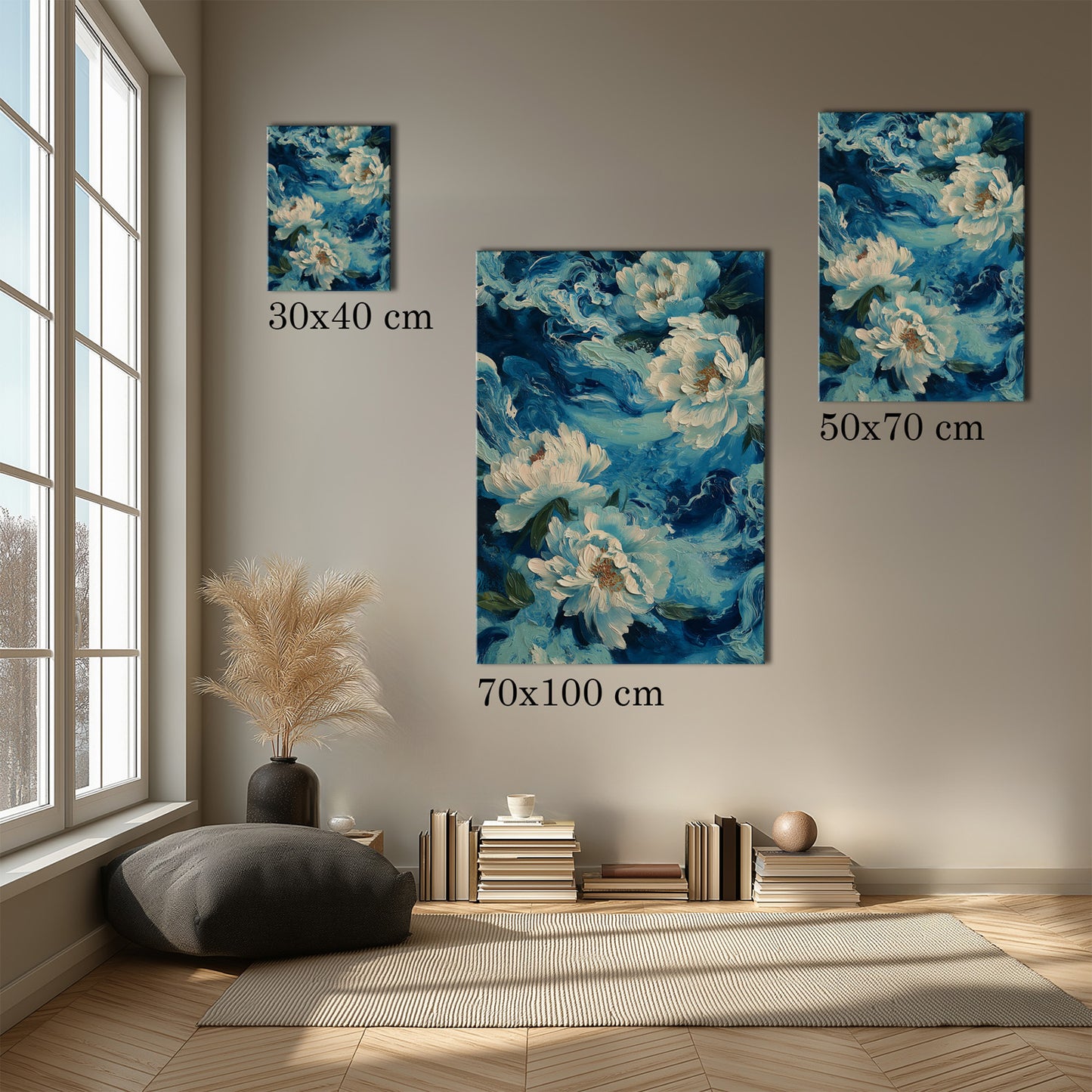 MYSTBIT ART | Tides of Bloom Canvas Print Wall Art