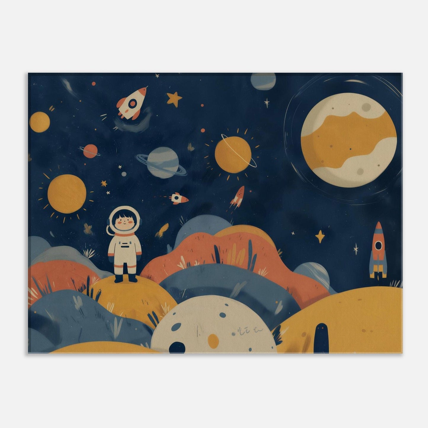 MYSTBIT ART | Tiny Voyager Canvas Print Wall Art